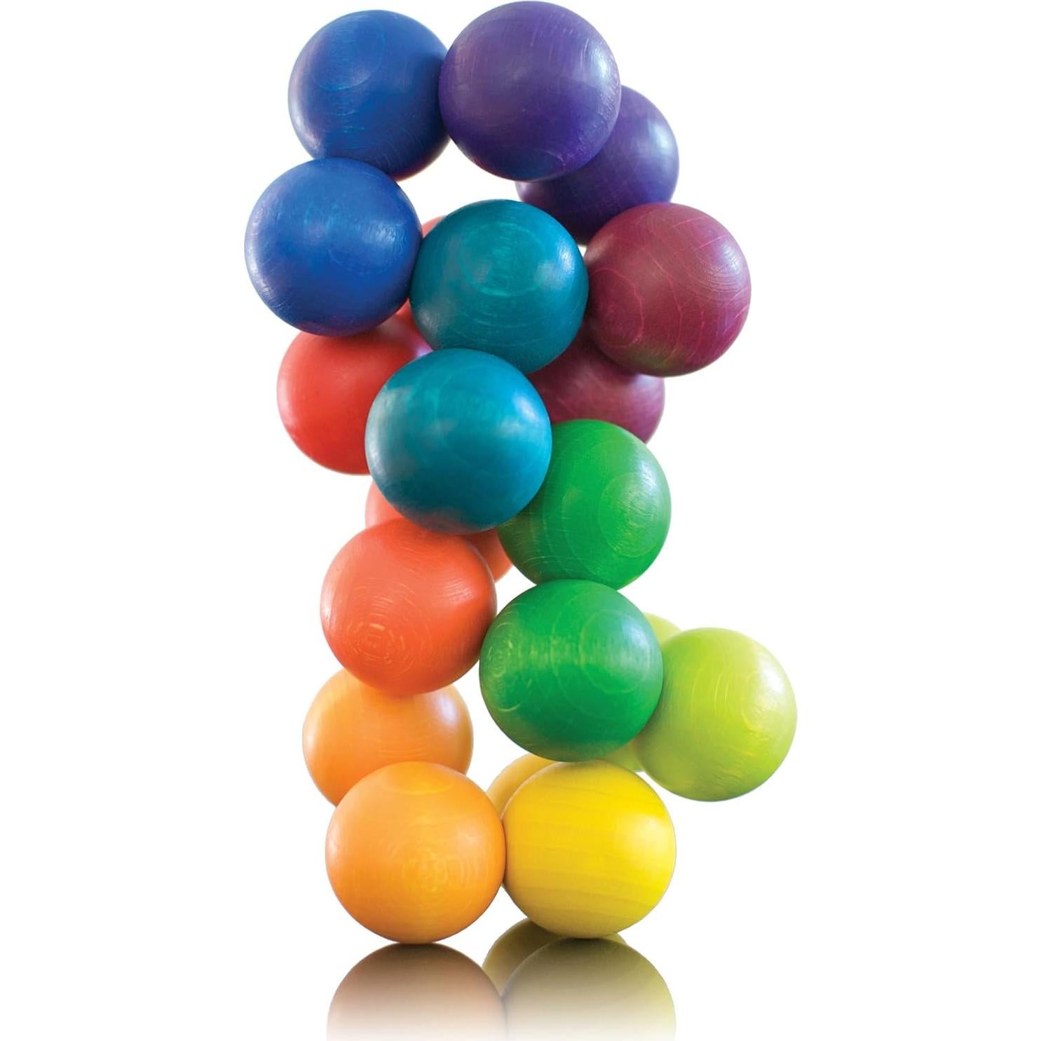 Bola ART de Madera Arcoíris 20 - JUEGO ARTÍSTICO