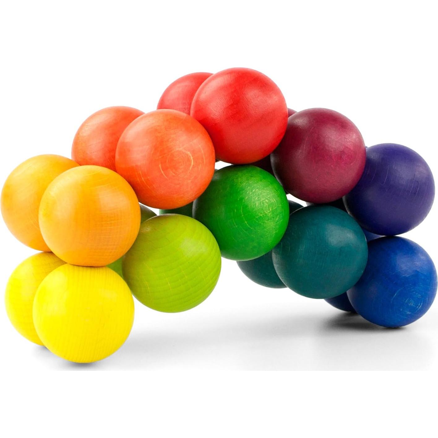 Bola ART de Madera Arcoíris 20 - JUEGO ARTÍSTICO