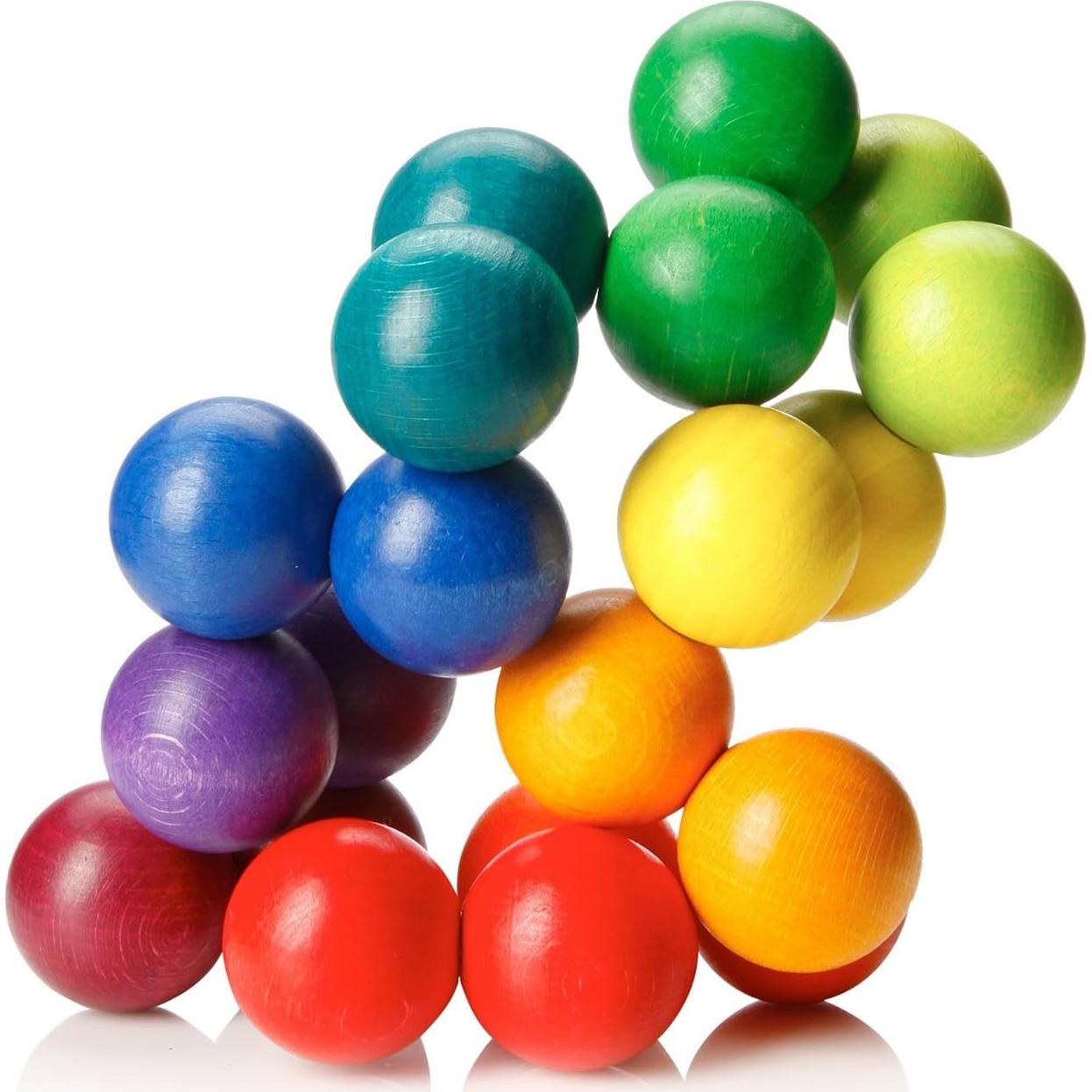 Bola ART de Madera Arcoíris 20 - JUEGO ARTÍSTICO