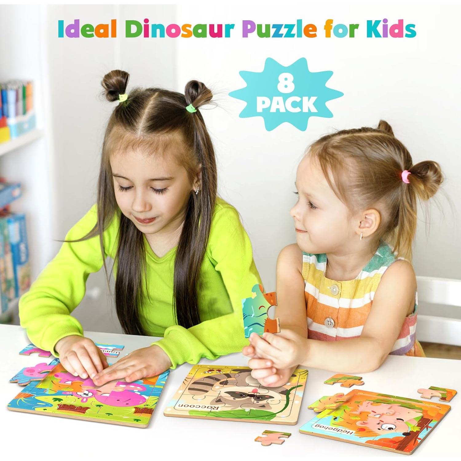 Rompecabezas de Madera Zeoddler para Niños 3-5 Años - 8 Piezas