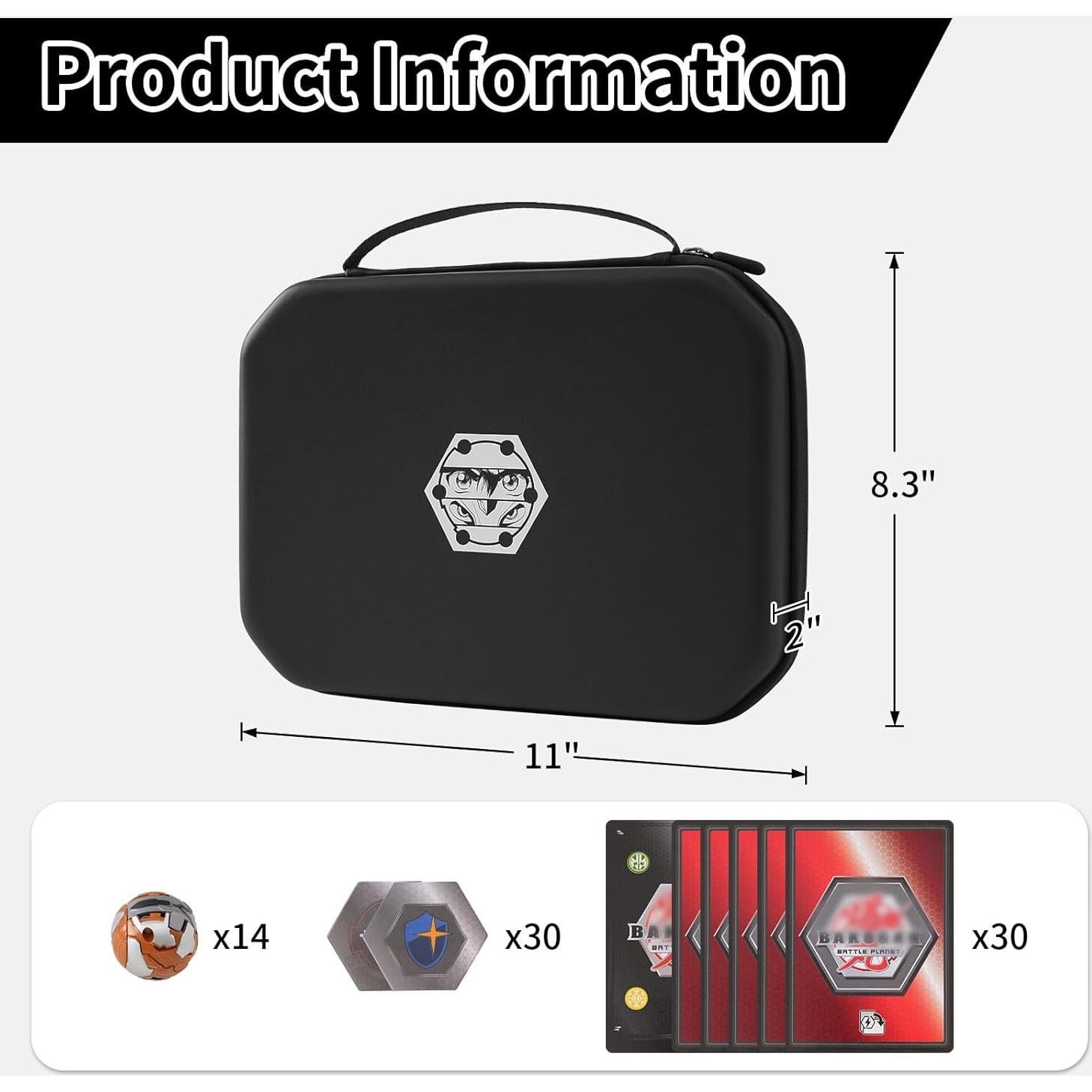 Funda Organizadora de Juguetes Bakugan Roseliya - Negra