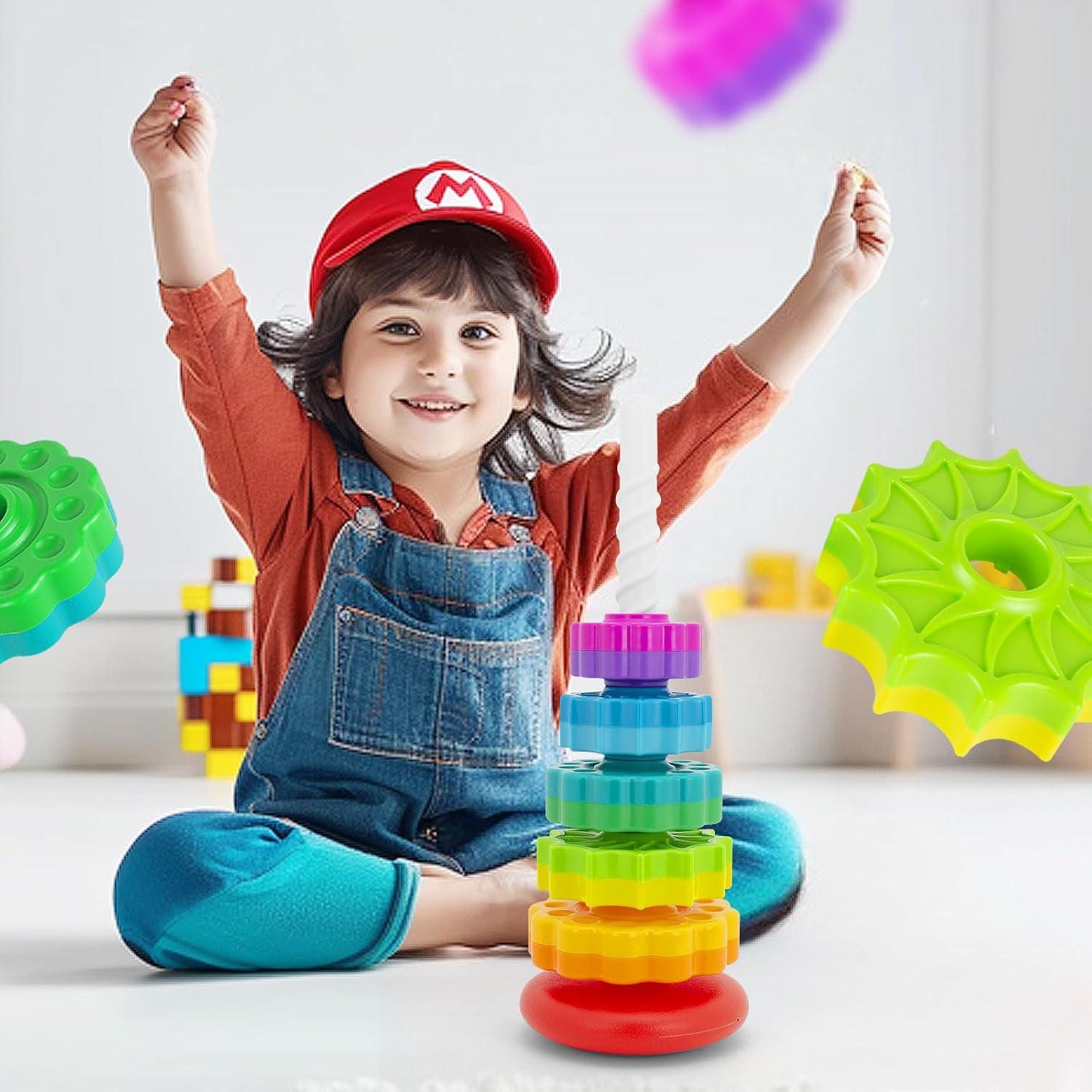 Juguete de Apilamiento Giratorio BYFWH 35.6 cm para Bebés