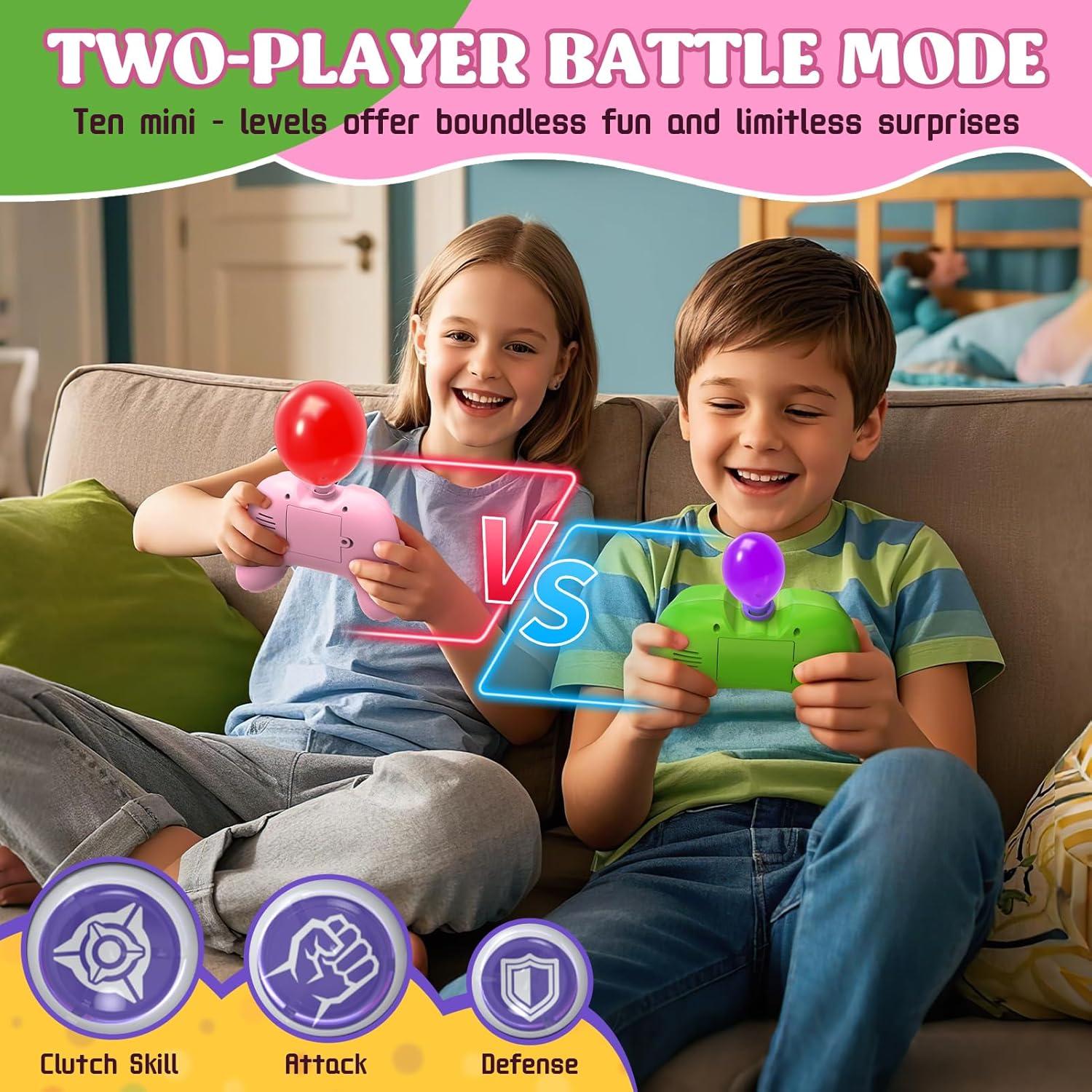 Juego de Empuje Rápido Fygurso Rosa y Verde para 2 Jugadores