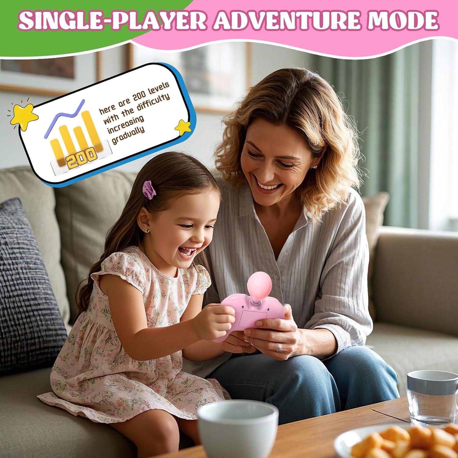 Juego de Empuje Rápido Fygurso Rosa y Verde para 2 Jugadores