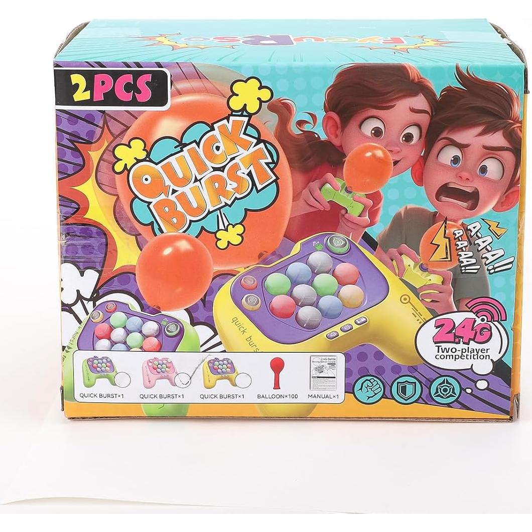 Juego de Empuje Rápido Fygurso Rosa y Verde para 2 Jugadores