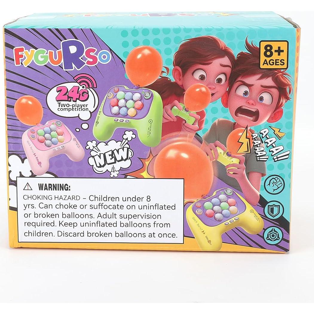 Juego de Empuje Rápido Fygurso Rosa y Verde para 2 Jugadores