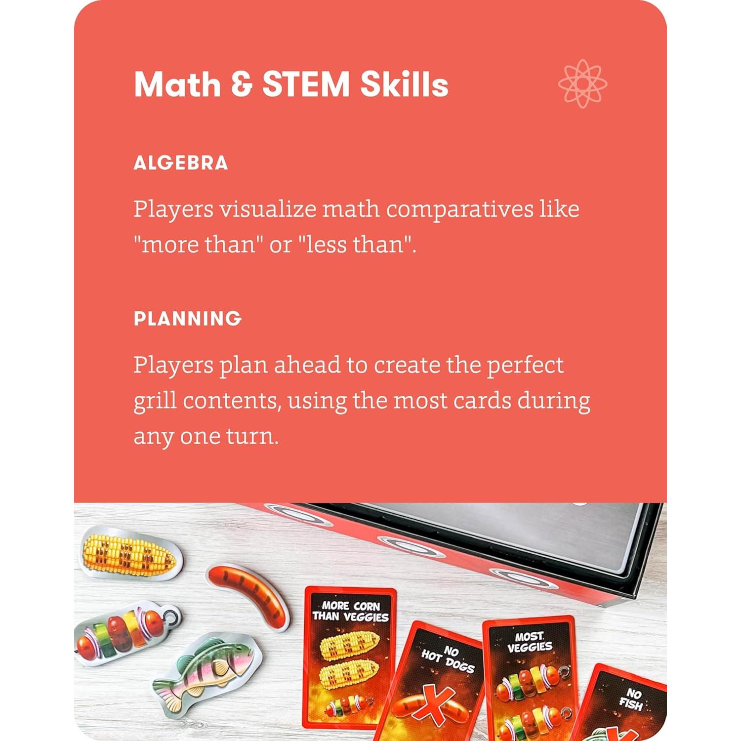 Juego de Matemáticas Fiesta en la Parrilla SimplyFun - 2 a 5 Jugadores - Edades 8+