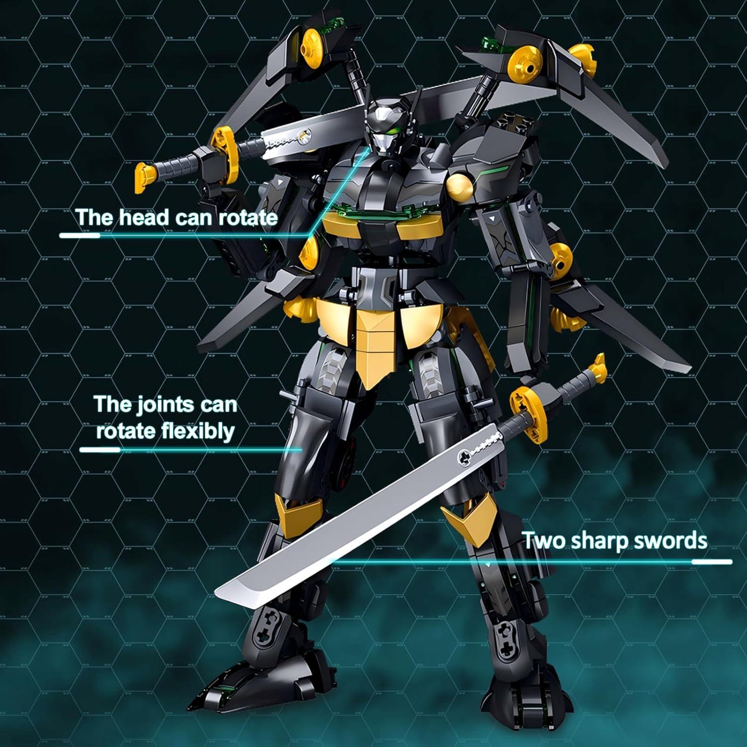 Conjunto de Bloques de Construcción Mech Murciélago HIGH GODO 534 Piezas