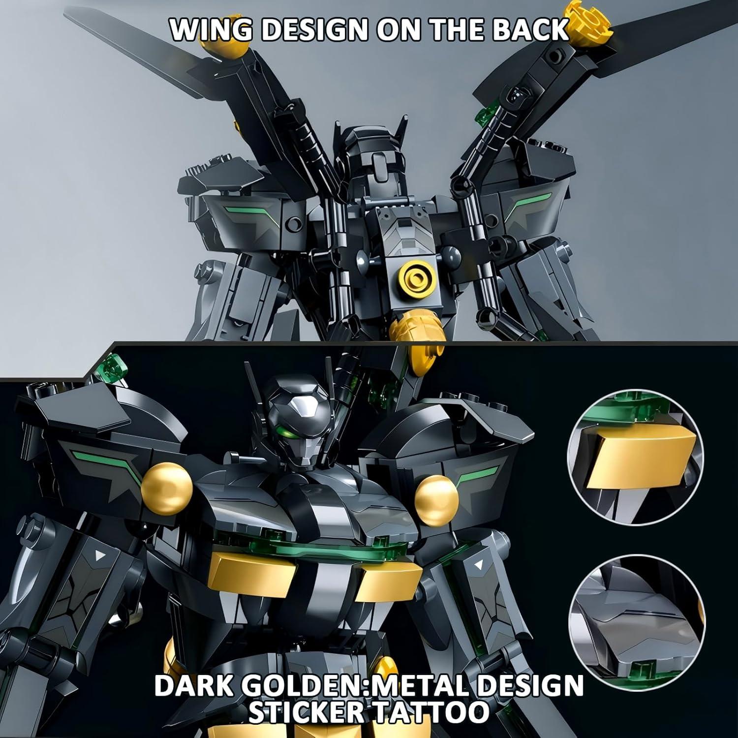 Conjunto de Bloques de Construcción Mech Murciélago HIGH GODO 534 Piezas