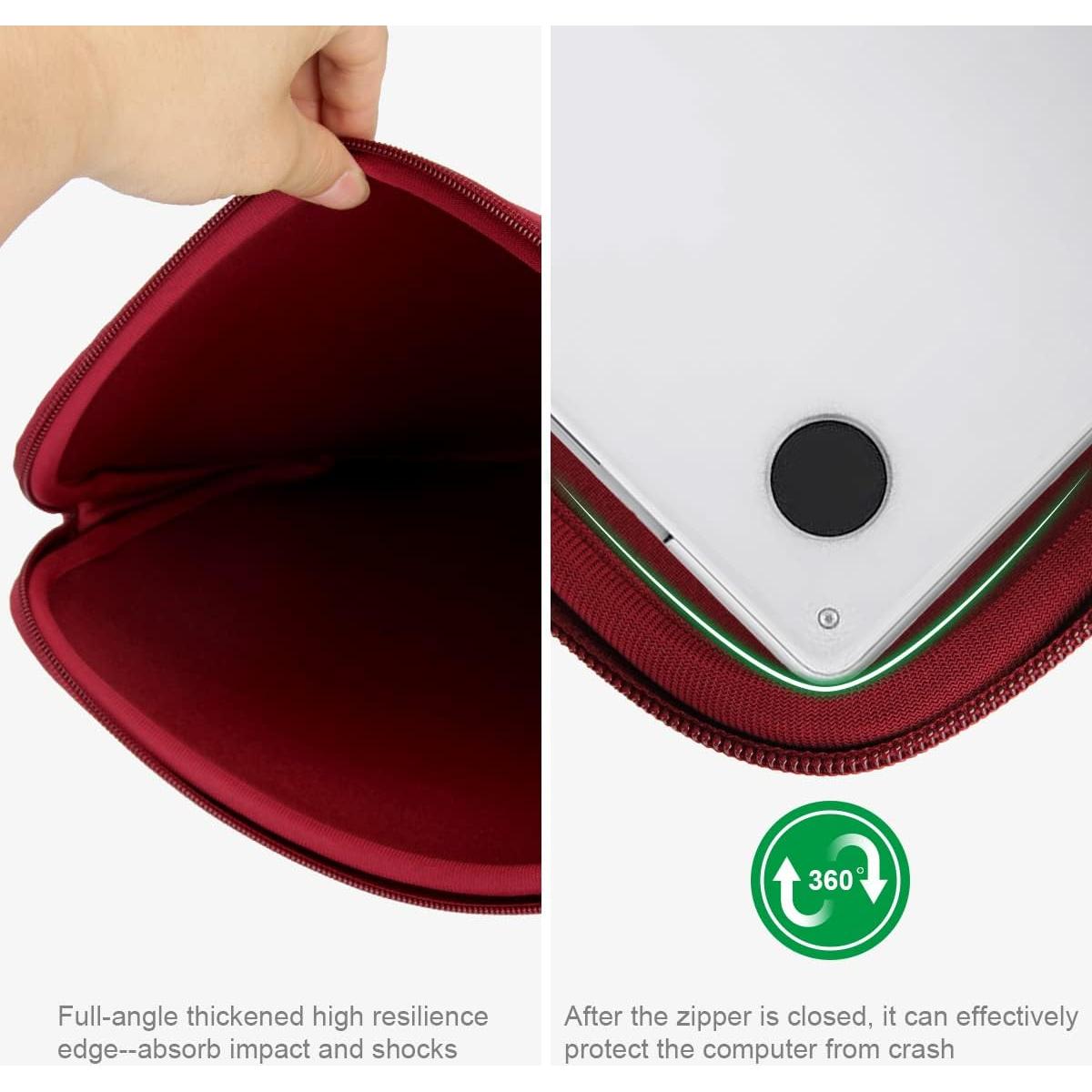 Funda Neopreno Arvok 11.6" Rojo Vino para Laptop