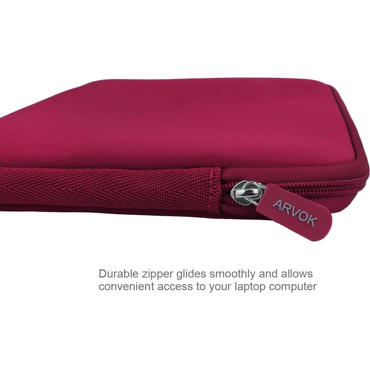 Funda Neopreno Arvok 11.6" Rojo Vino para Laptop