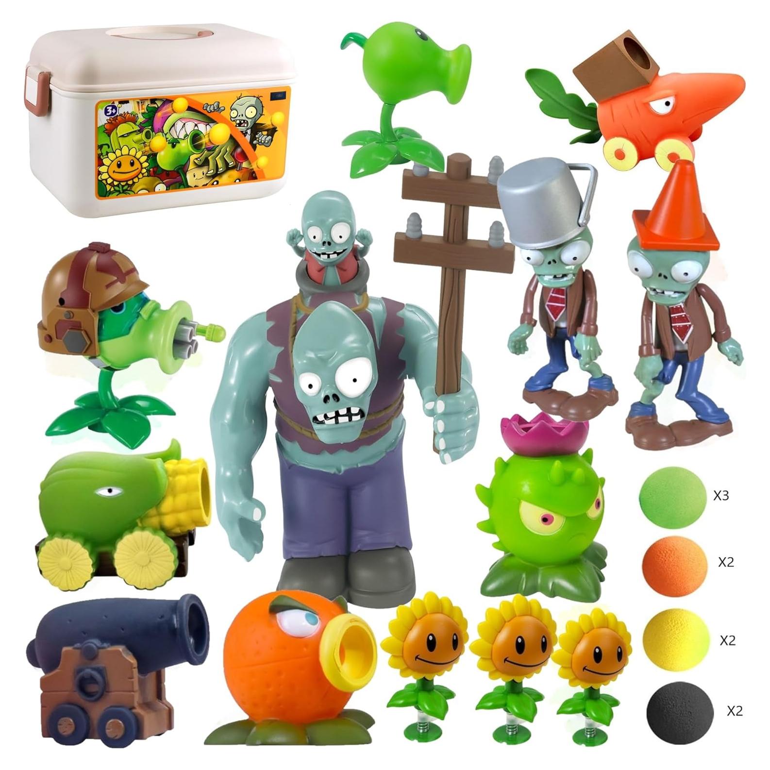 Conjunto de Figuras Plantas vs Zombies ZESTAR 668-18 PVC