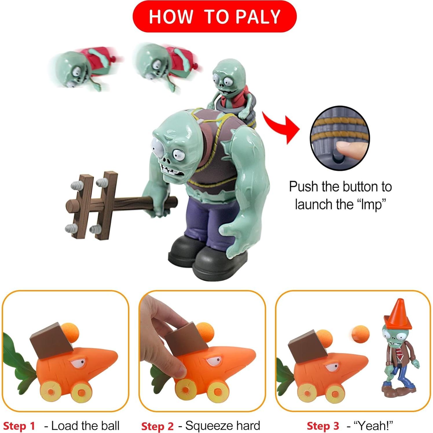 Conjunto de Figuras Plantas vs Zombies ZESTAR 668-18 PVC