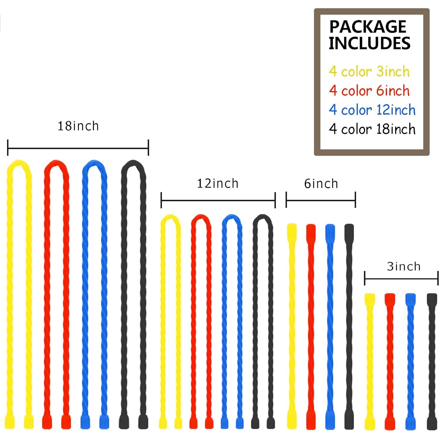 16 Piezas Sujetadores de Cable Reutilizables Dreamxiang 10-45 cm