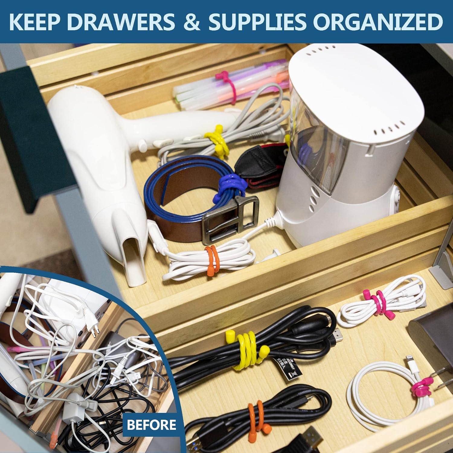 16 Piezas Sujetadores de Cable Reutilizables Dreamxiang 10-45 cm