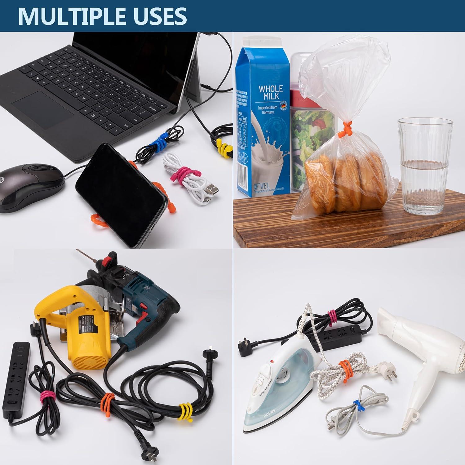 16 Piezas Sujetadores de Cable Reutilizables Dreamxiang 10-45 cm