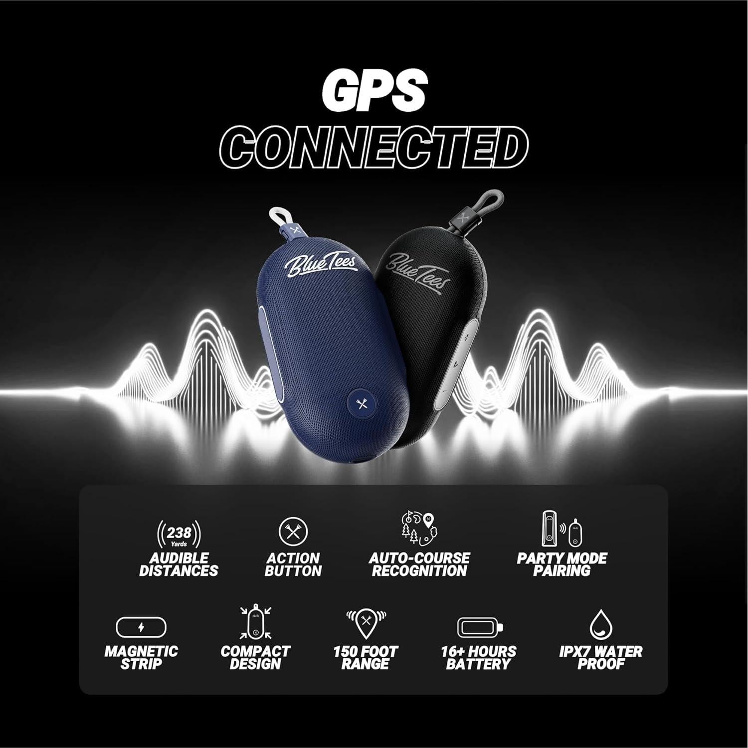 Altavoz GPS Bluetooth Blue Tees Player Go - Impermeable IPX7