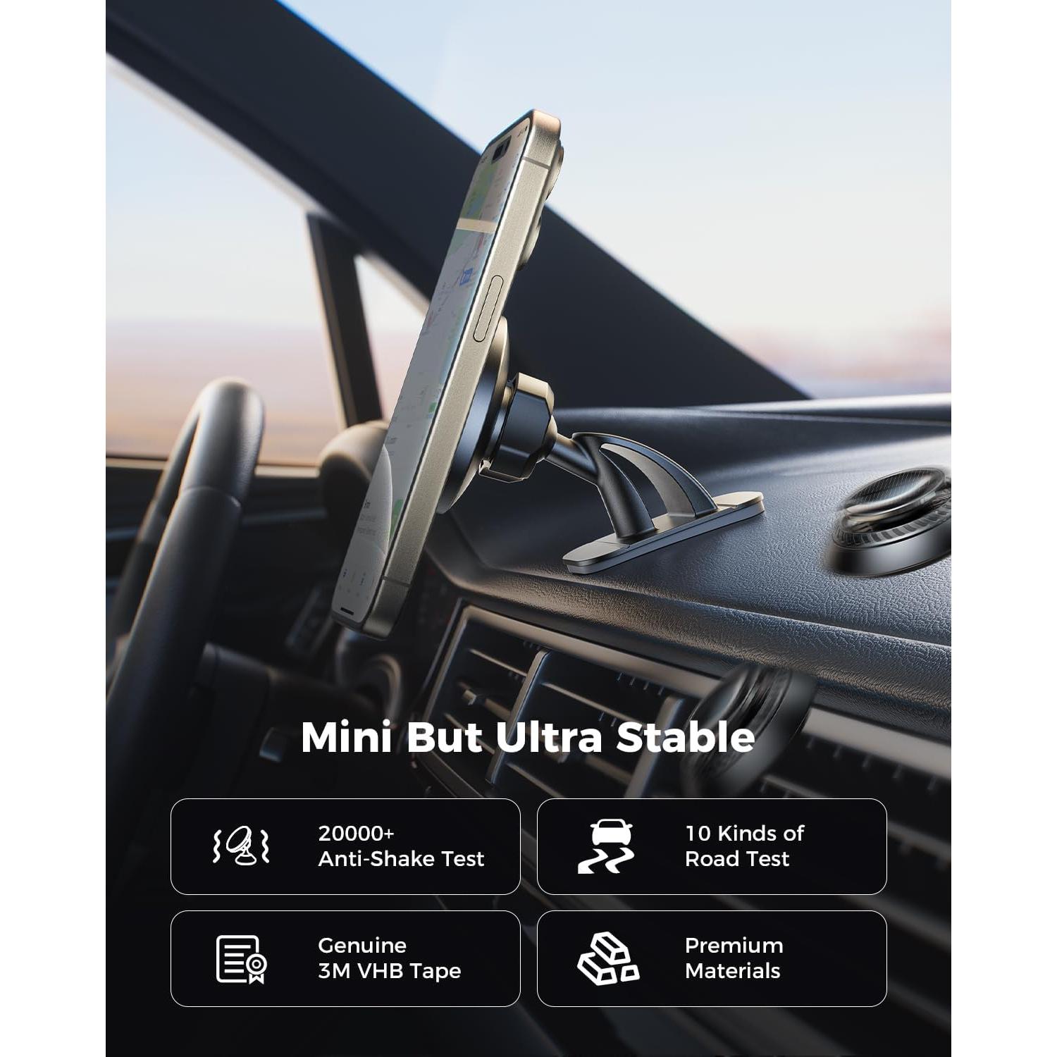 Soporte Magnético para Coche MagSafe SUPERONE - Negro