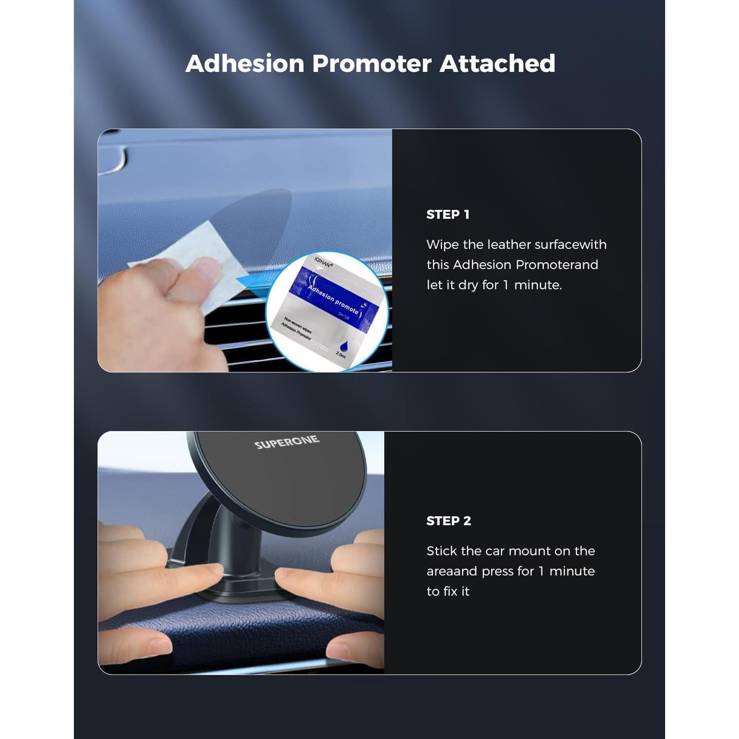 Soporte Magnético para Coche MagSafe SUPERONE - Negro