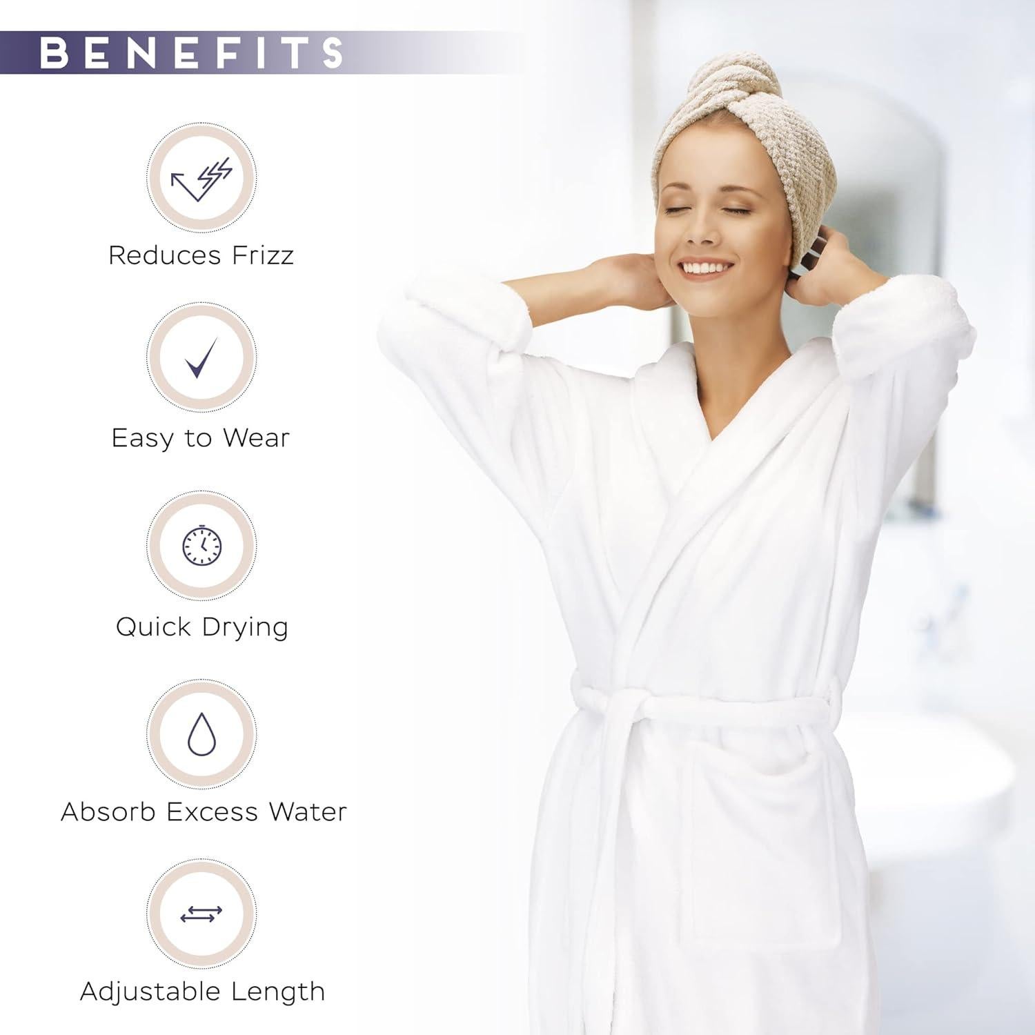 Paquete de 2 Toallas de Microfibra Beige SimpleField 66x25cm