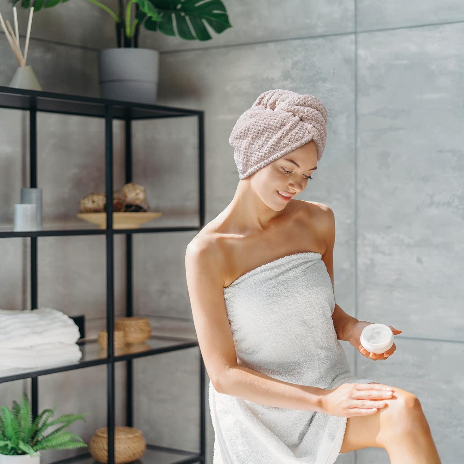 Paquete de 2 Toallas de Microfibra Beige SimpleField 66x25cm