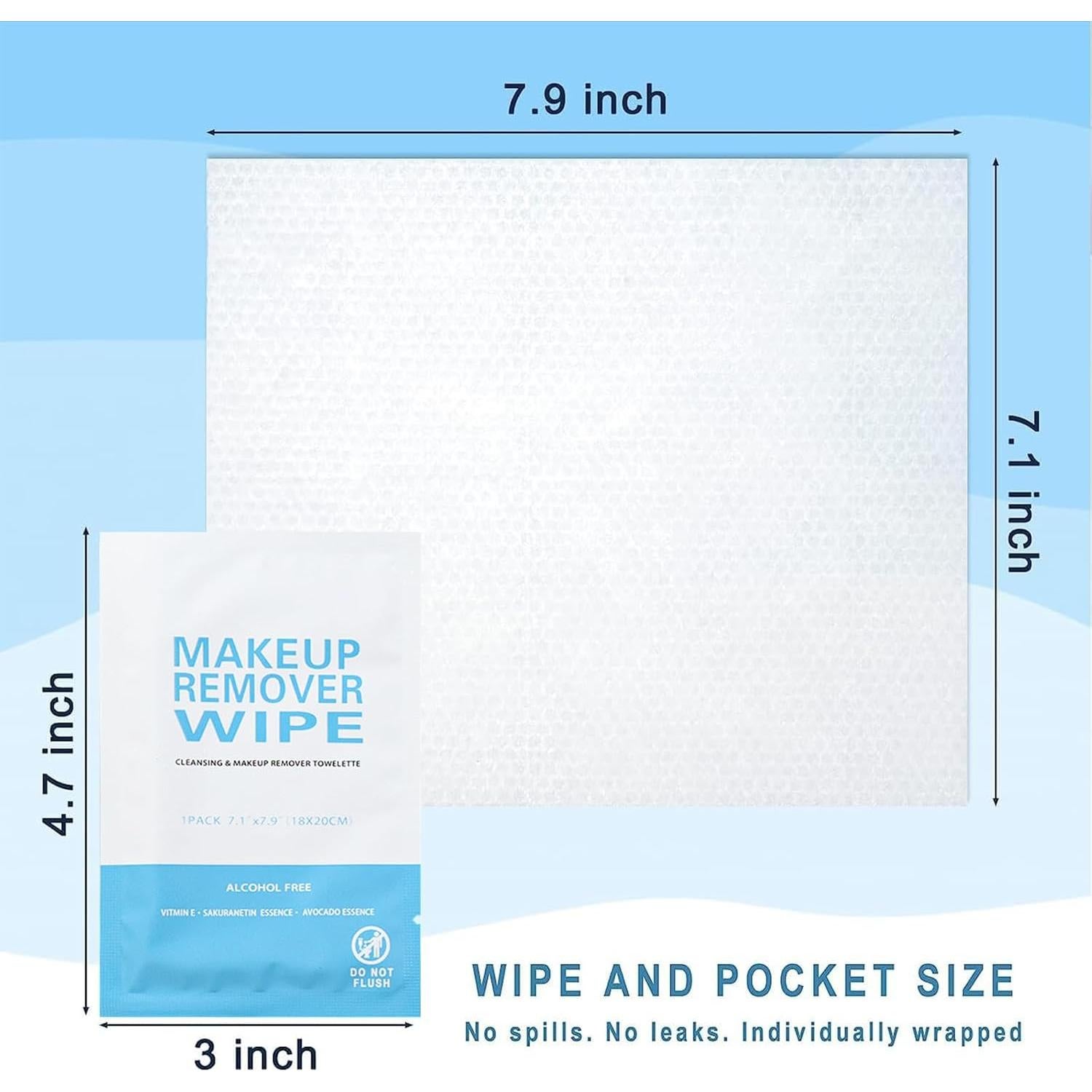 Toallitas Desmaquillantes Individuales Gisdo - Paquete de 100