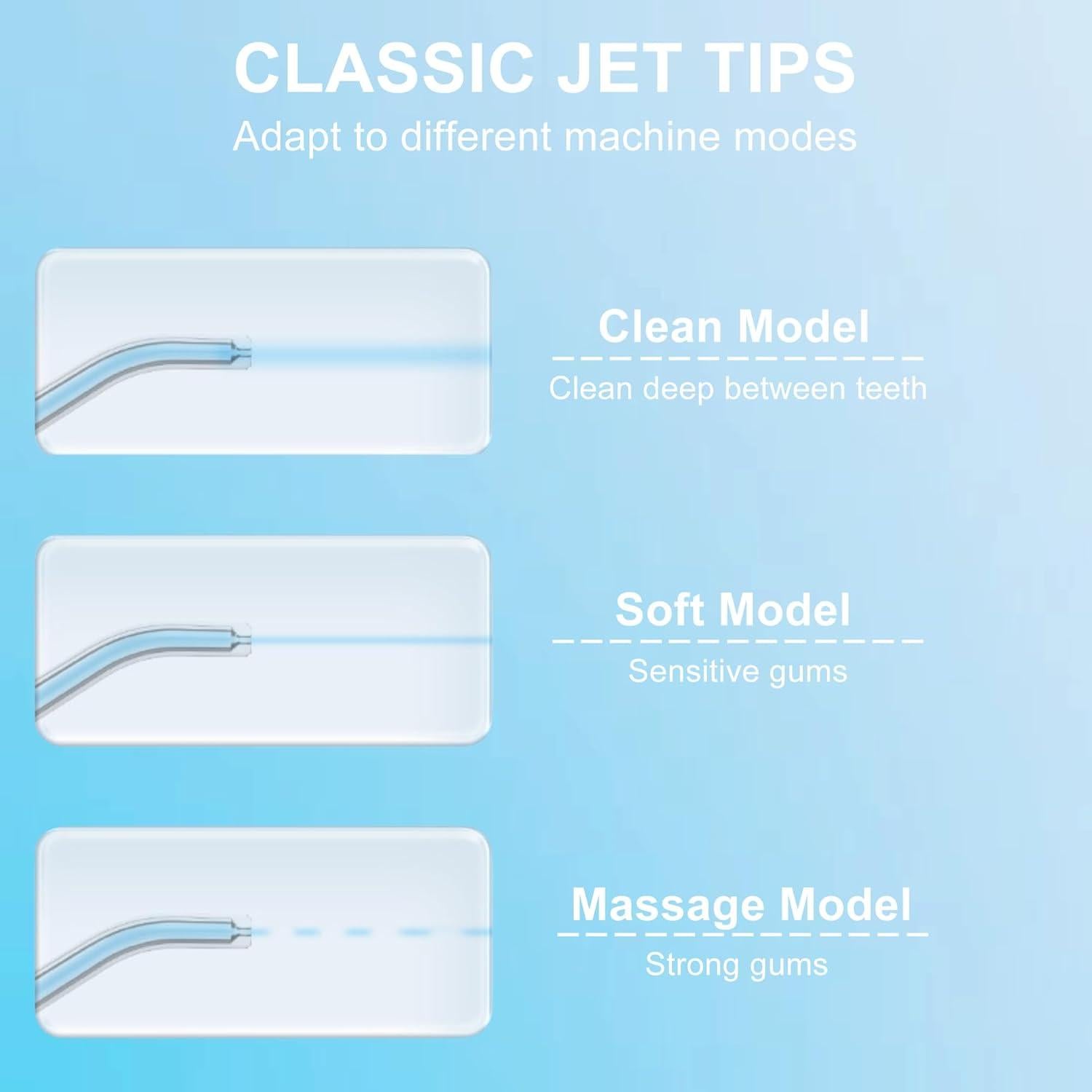 Cabezal de Reemplazo AquaSonic Aqua Flosser - 4 Puntas Clásicas