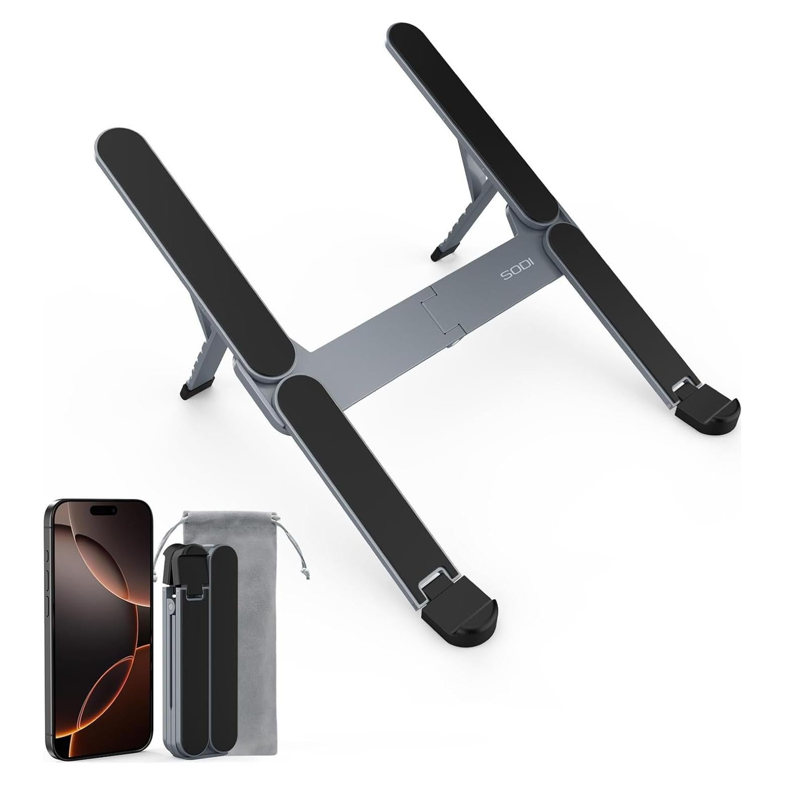 Soporte Plegable SODI para Laptop 10-16" Ergonómico Aluminio
