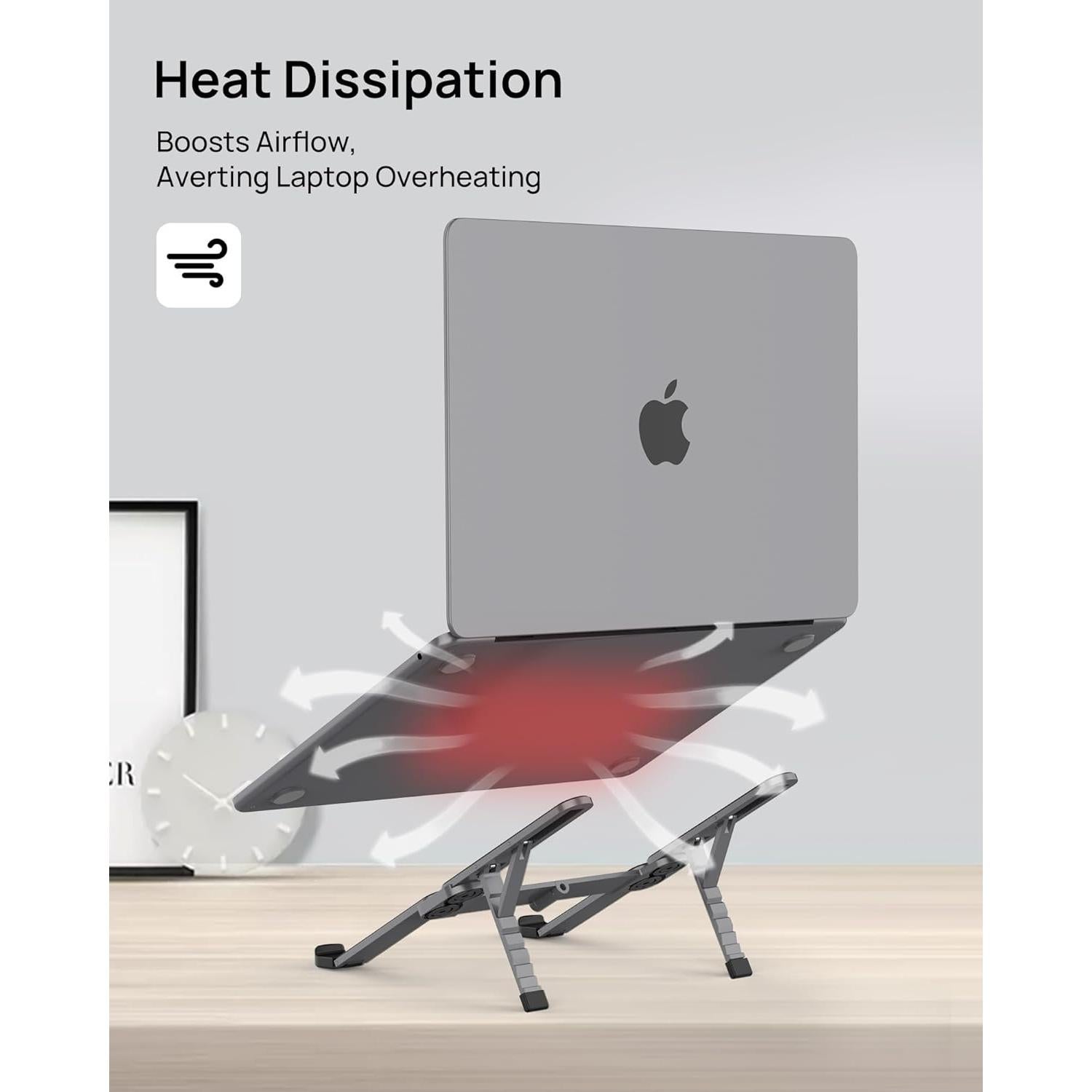 Soporte Plegable SODI para Laptop 10-16" Ergonómico Aluminio