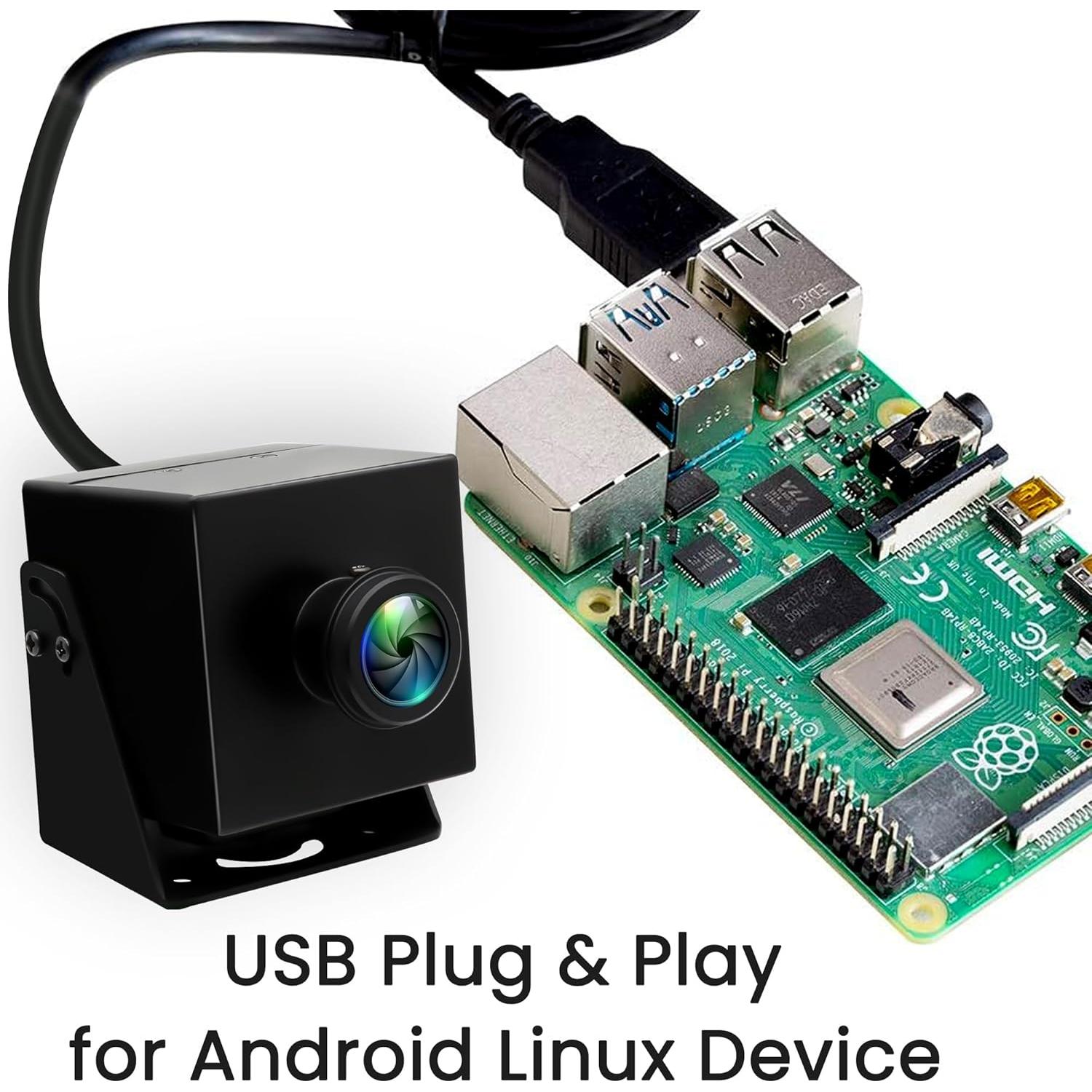 Cámara USB IFWATER 48MP Ultra HD Gran Angular 200°