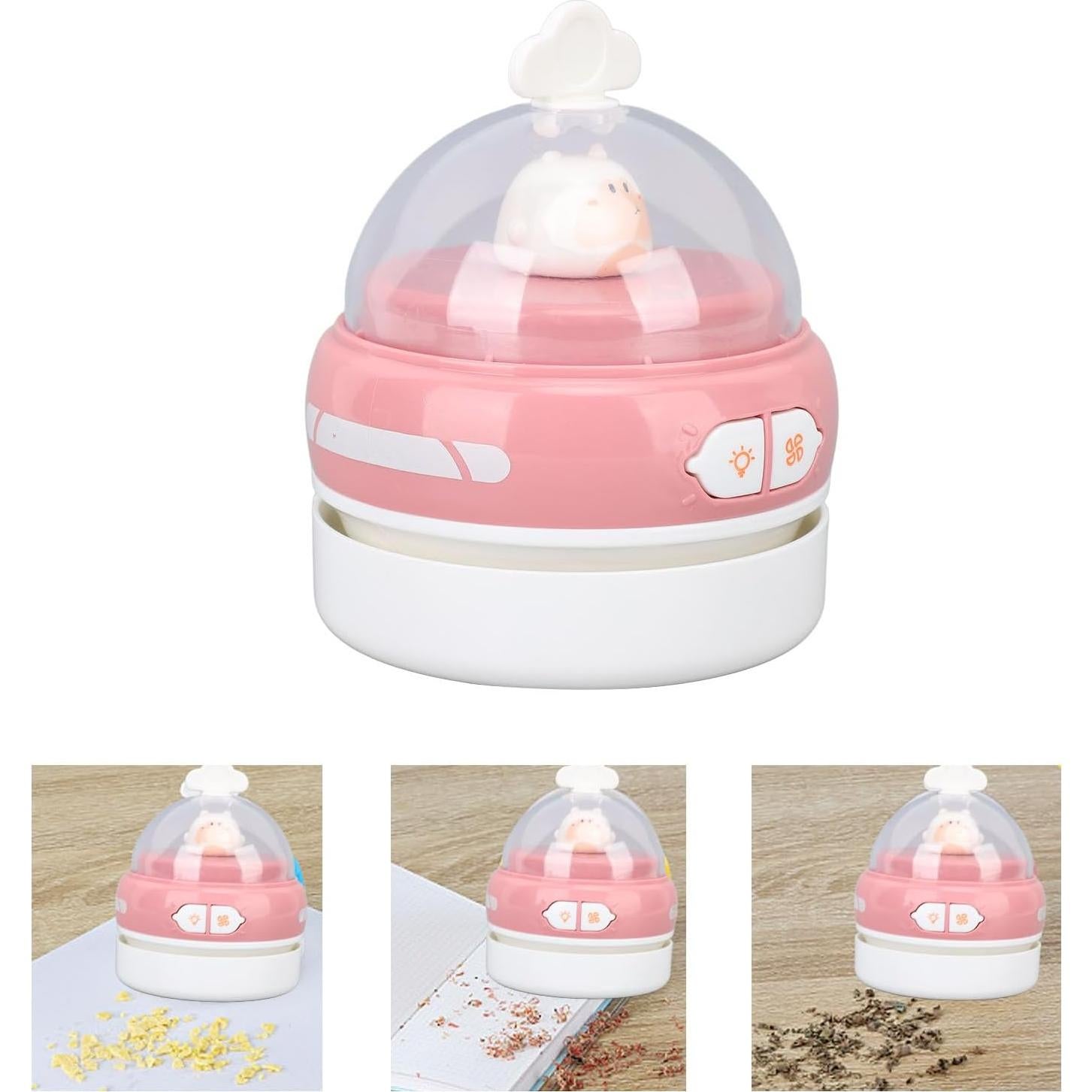 Limpiador de Aspiradora de Escritorio TOPINCN Rosa USB