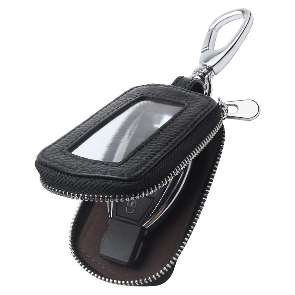 Universal Premium Car Key Fob Case Genuine Leather Car Smart Key fob Holder for Remote Key Fob