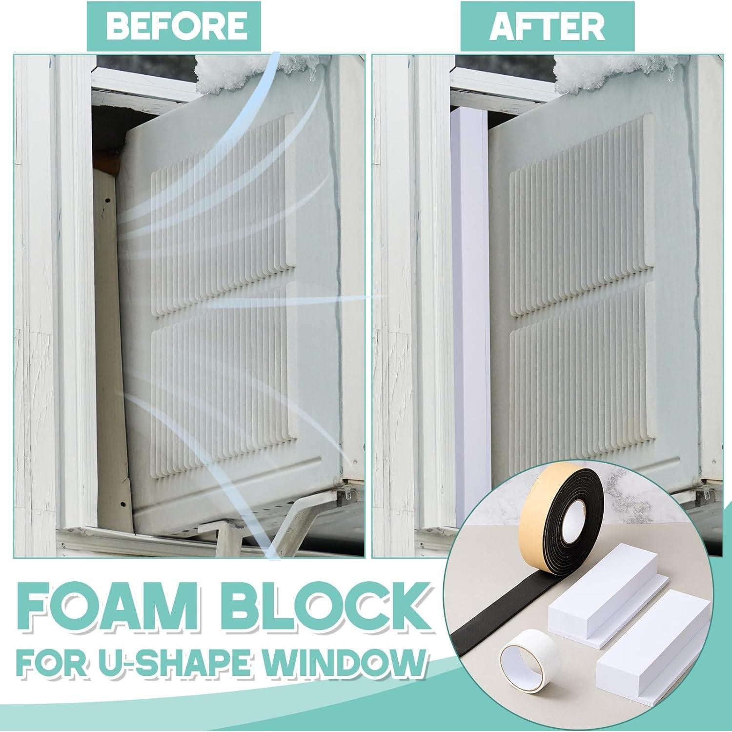 Bloque de Espuma Aislante Innconee para Aire Acondicionado 2 Pcs