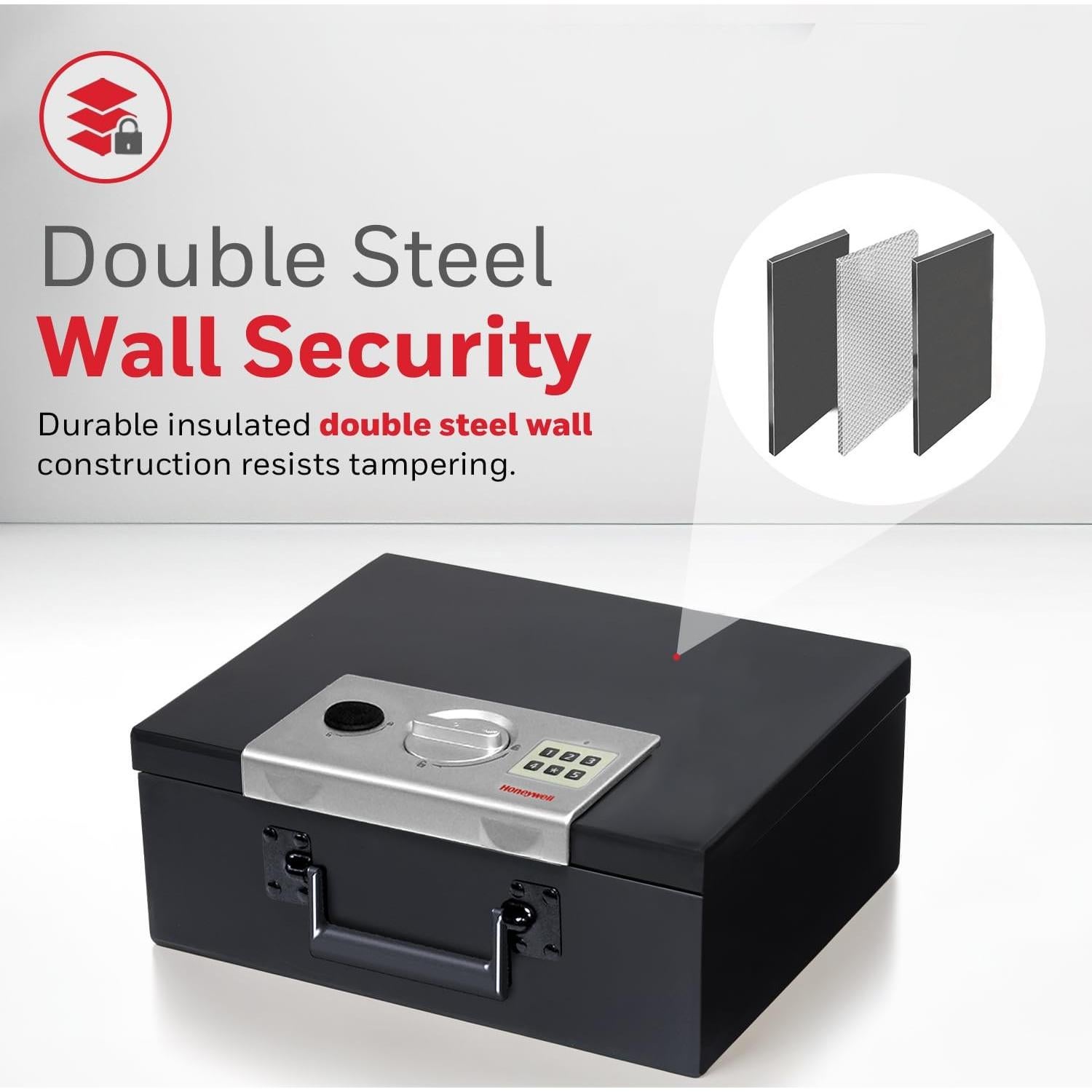 Caja Fuerte Honeywell 6108 Digital Resistente al Fuego 2.9kg