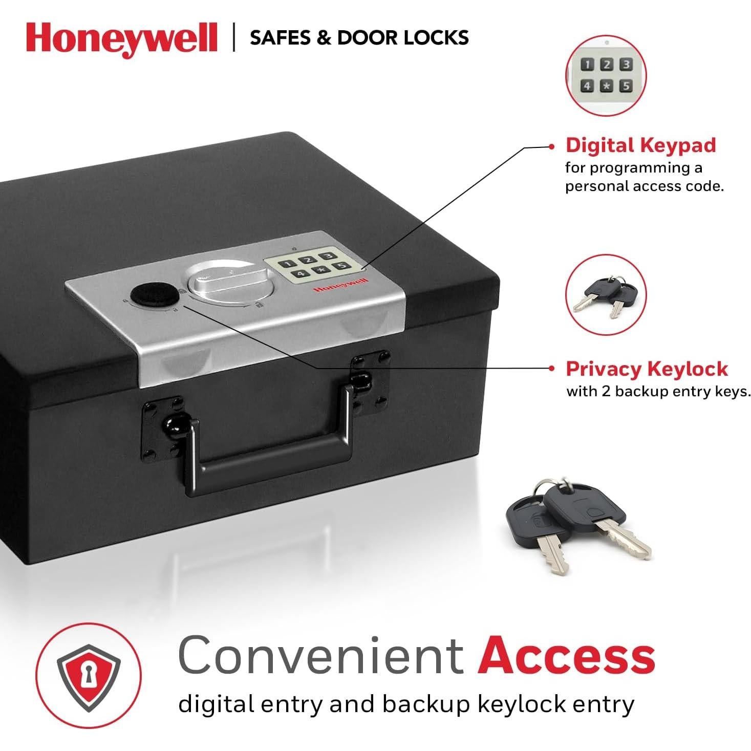 Caja Fuerte Honeywell 6108 Digital Resistente al Fuego 2.9kg