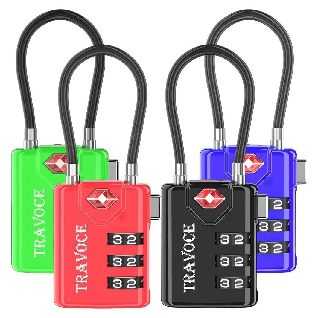 Candado de Equipaje Travoce TV21105V Aprobado por TSA 1 Pz