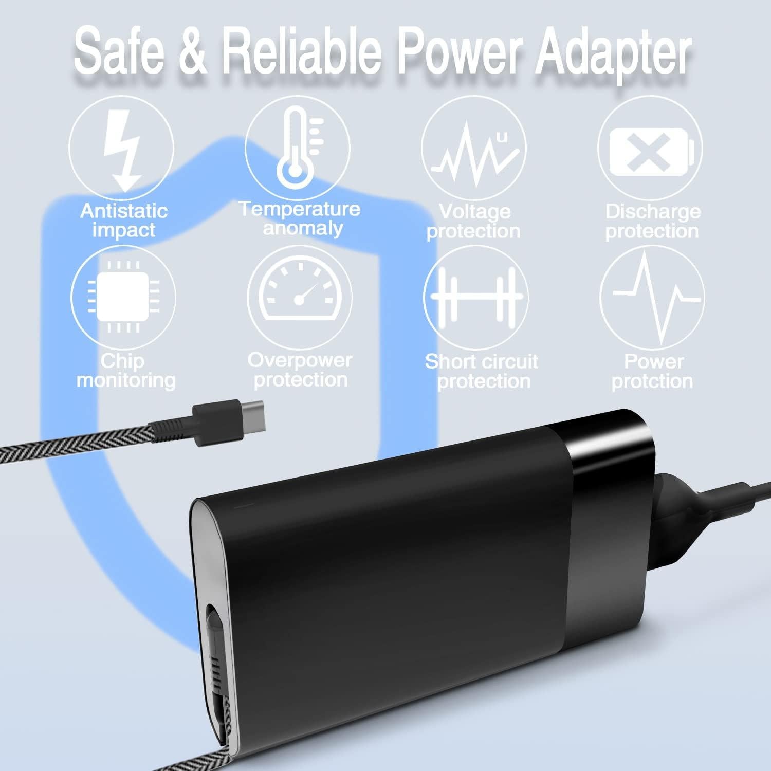 Cargador HP 65W USB C SM65CS-01 para Laptop y Chromebook