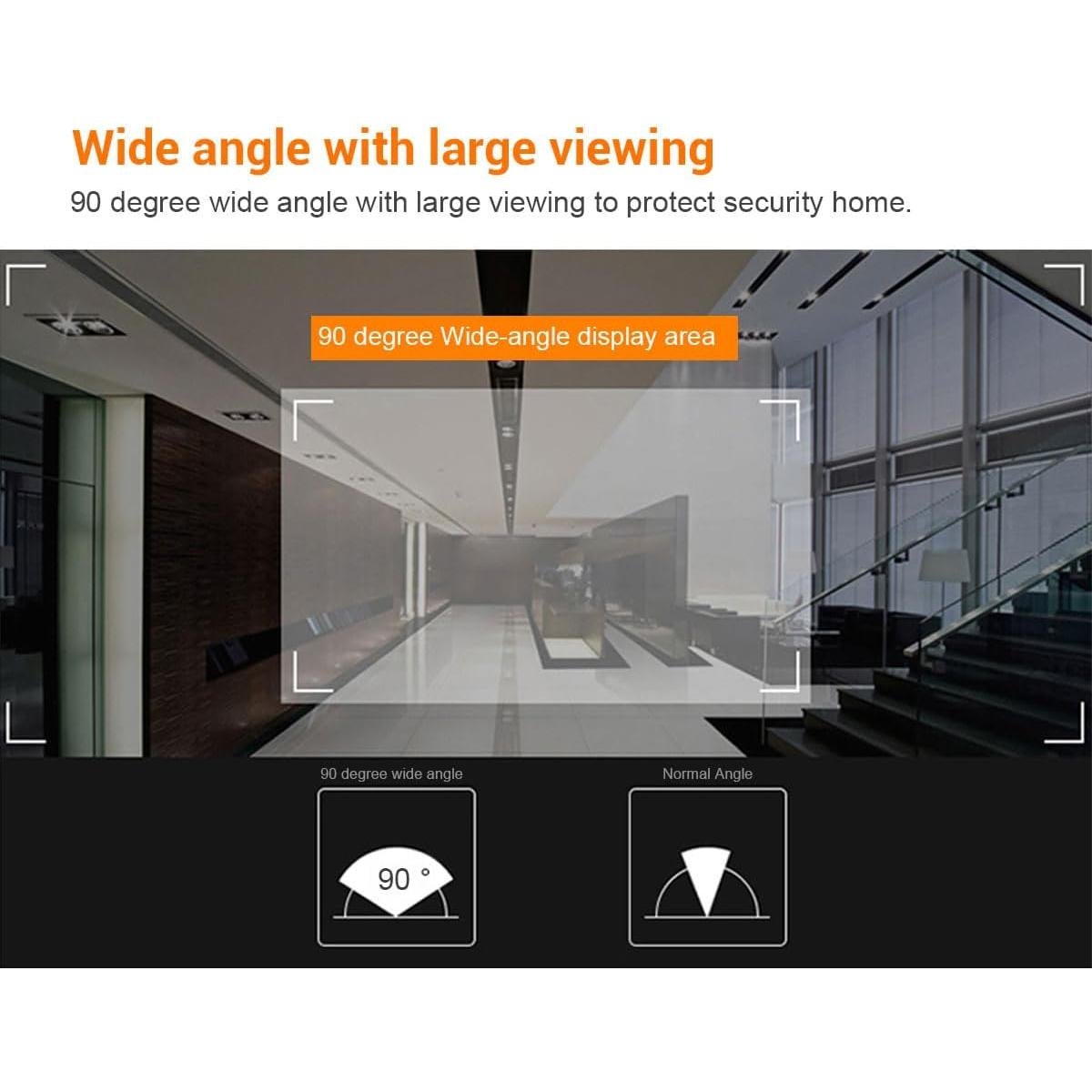 Visor de Puerta de Video Glintcam 2.4" LCD 0.3MP Batería 600mAh