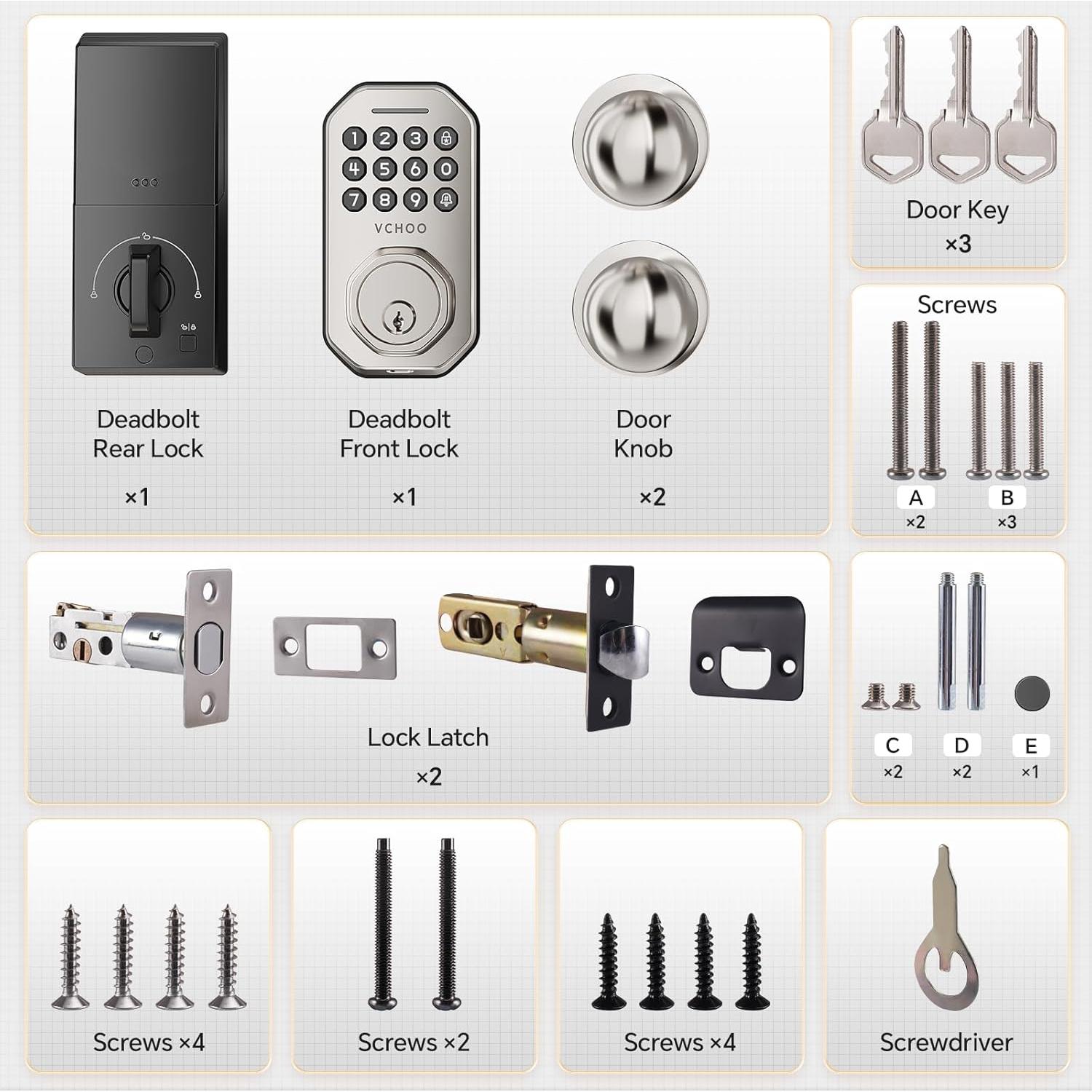 Cerradura Inteligente VCHOO SL02 con Control APP y Auto-Cierre