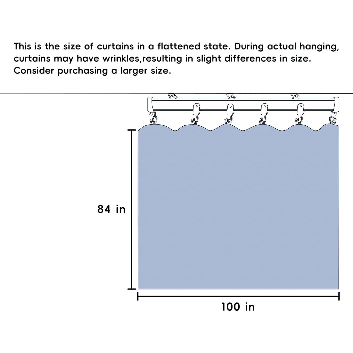 Cortina Divisoria de Habitación MaKefeile 2.53x2.13m Beige Opaca