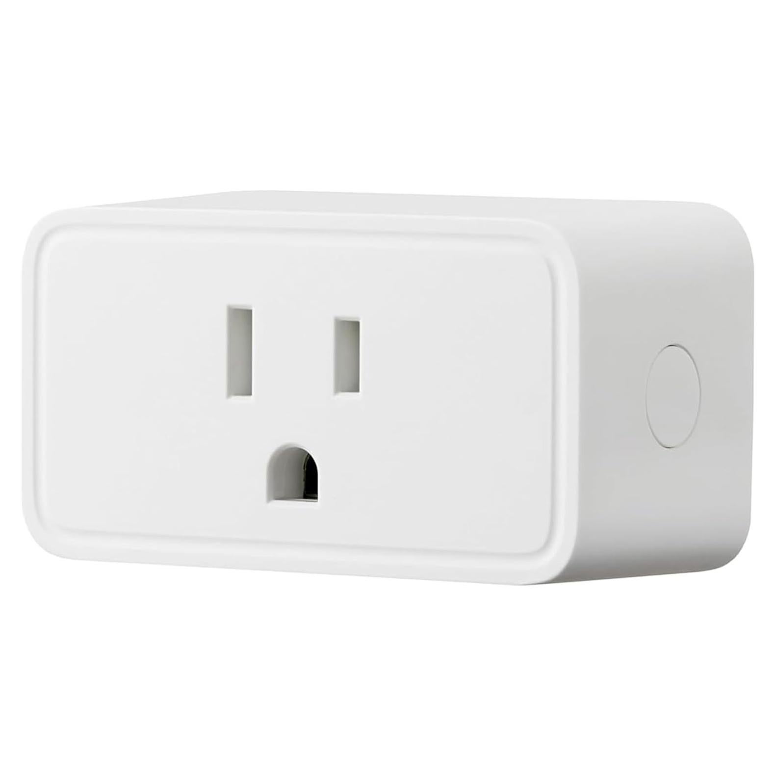 Enchufe Inteligente Amazon Basics, Control Alexa, 1800W, Blanco
