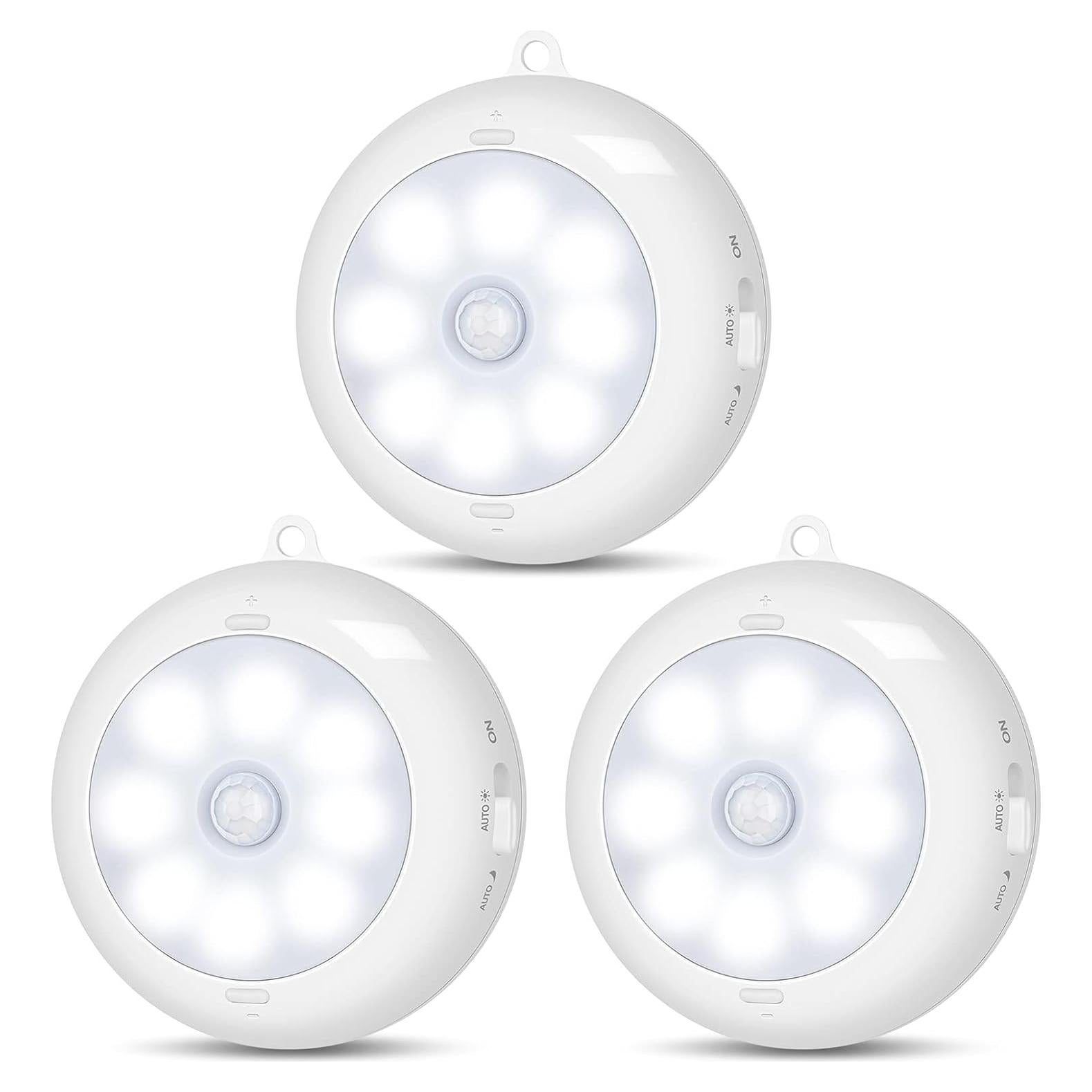 Sensor de Movimiento Luz LED Reoshine 6000K 3 Paquete