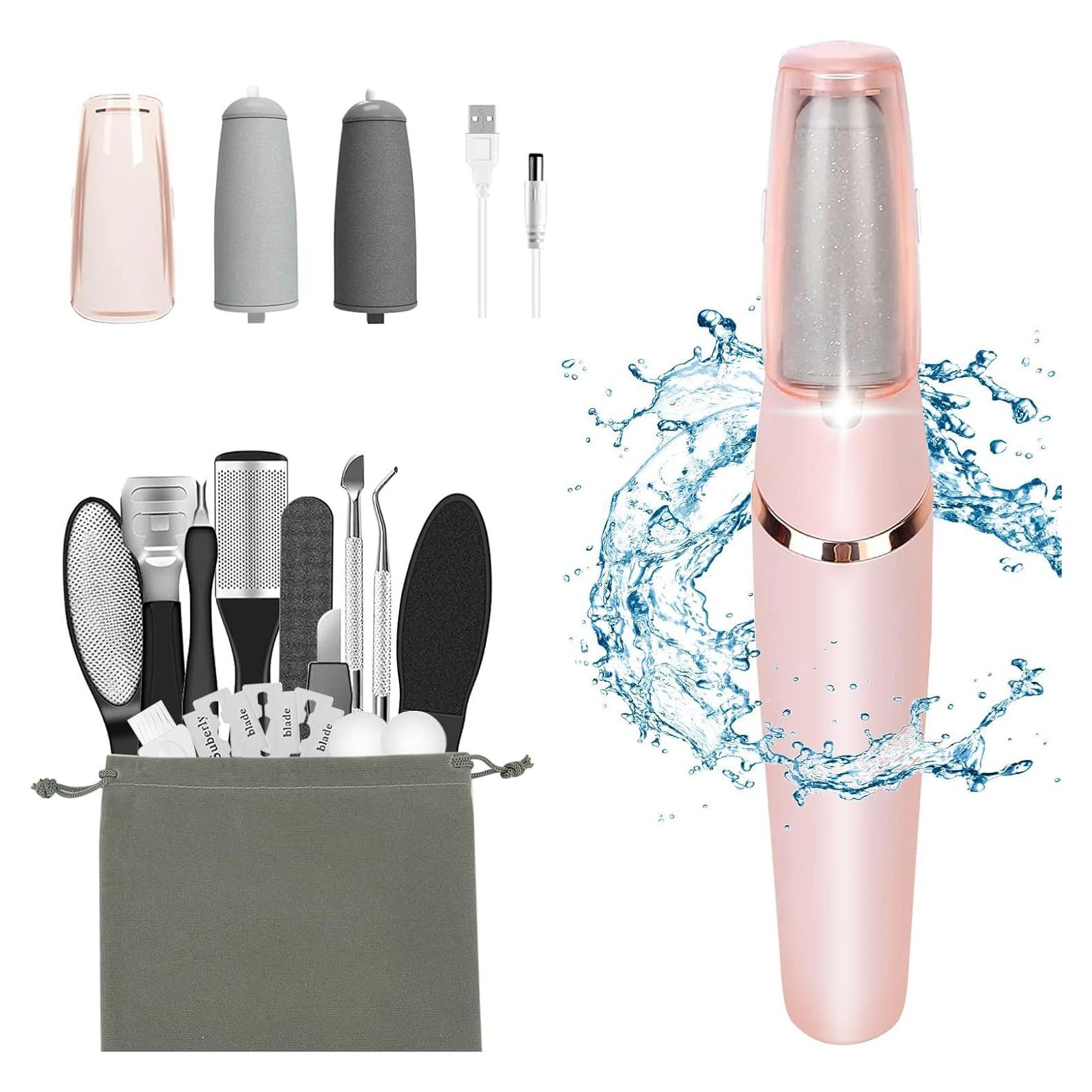 Removedor de Callos Eléctrico Haootadiy 12 en 1 Rosa