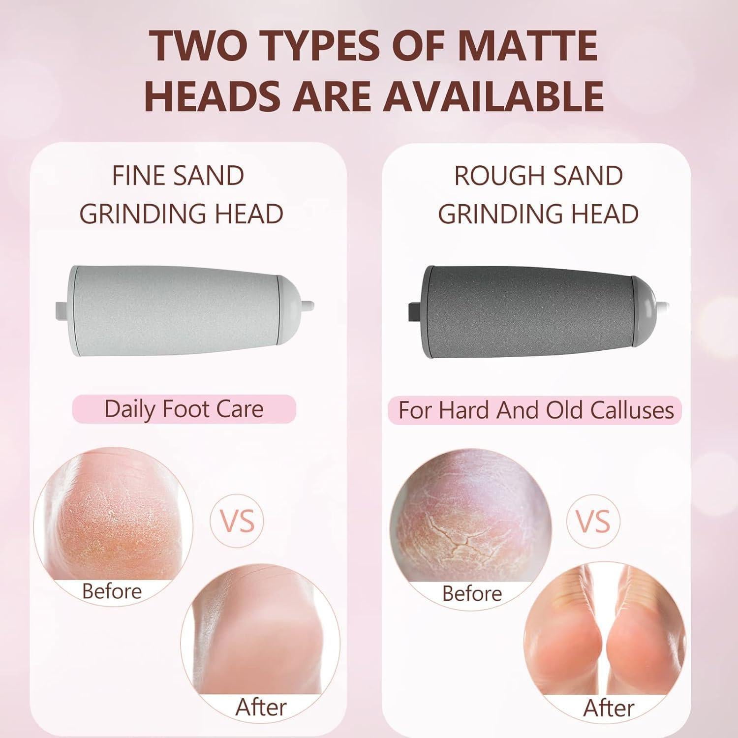 Removedor de Callos Eléctrico Haootadiy 12 en 1 Rosa