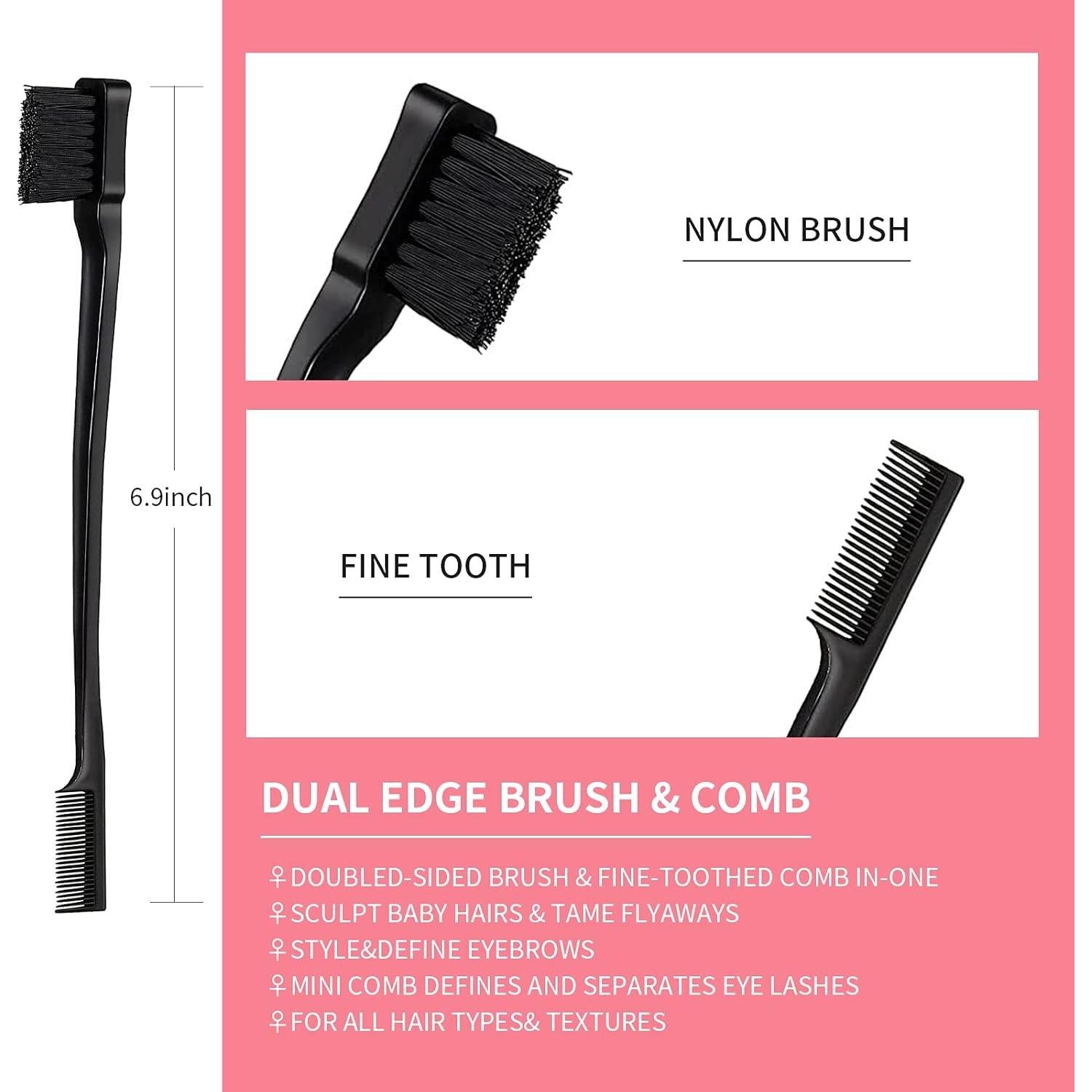 Juego de 3 Peines Estilizador Goiple - Negro, Compacto y Portátil