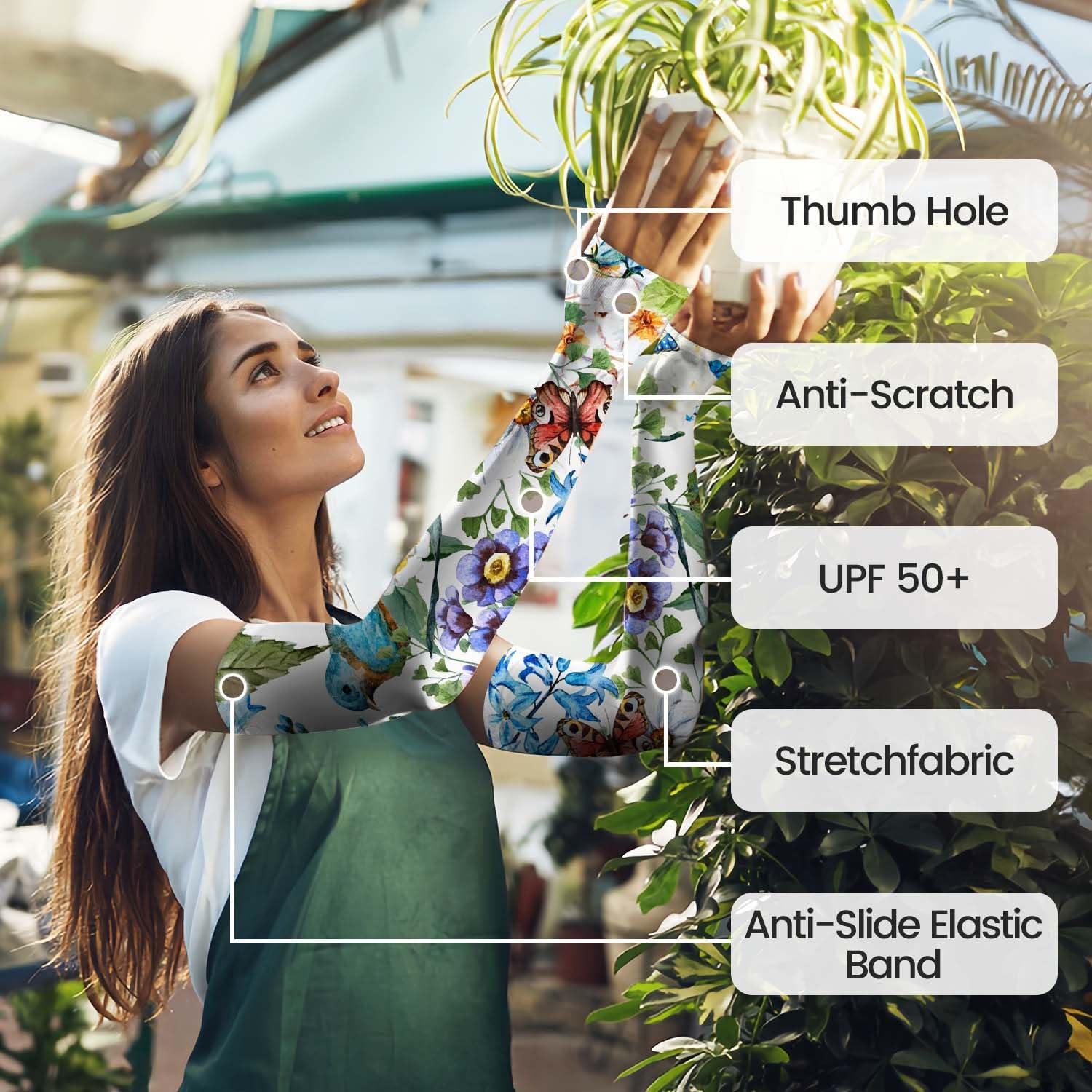 Mangas de Jardinería YPHCDO Protección Solar Unisex 48x12.7cm