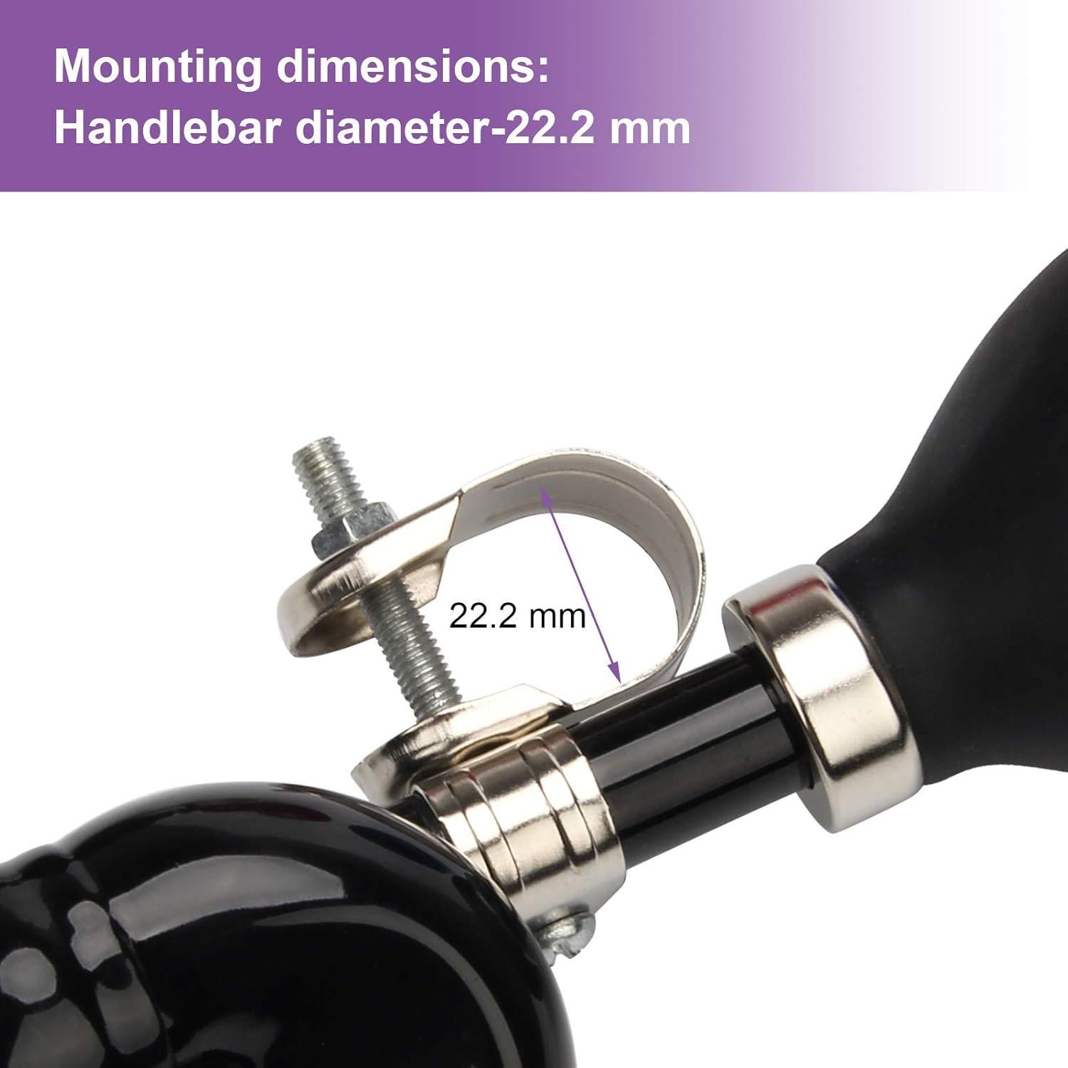 Trompeta Retro Coolrunner para Bicicleta 18cm Metal Negro