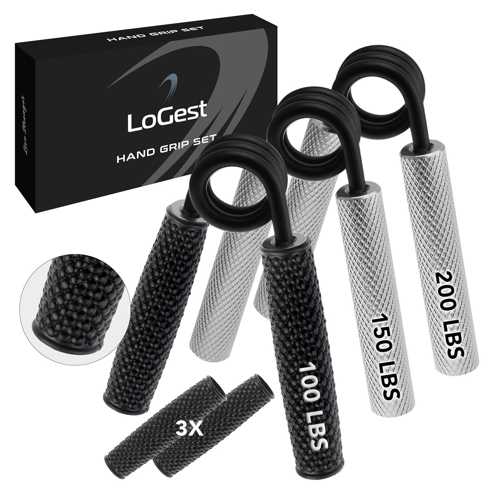 Agarradores de Mano Logest 100-200LB Metal Antideslizante