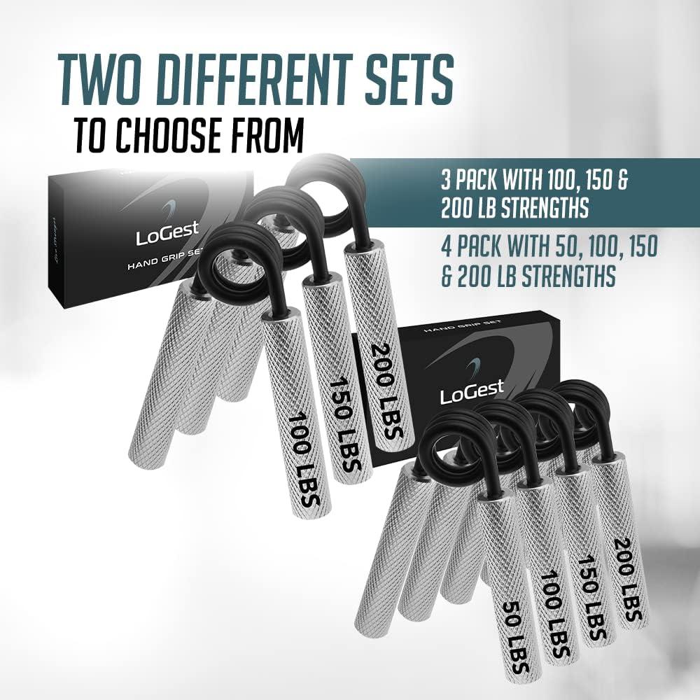 Agarradores de Mano Logest 100-200LB Metal Antideslizante