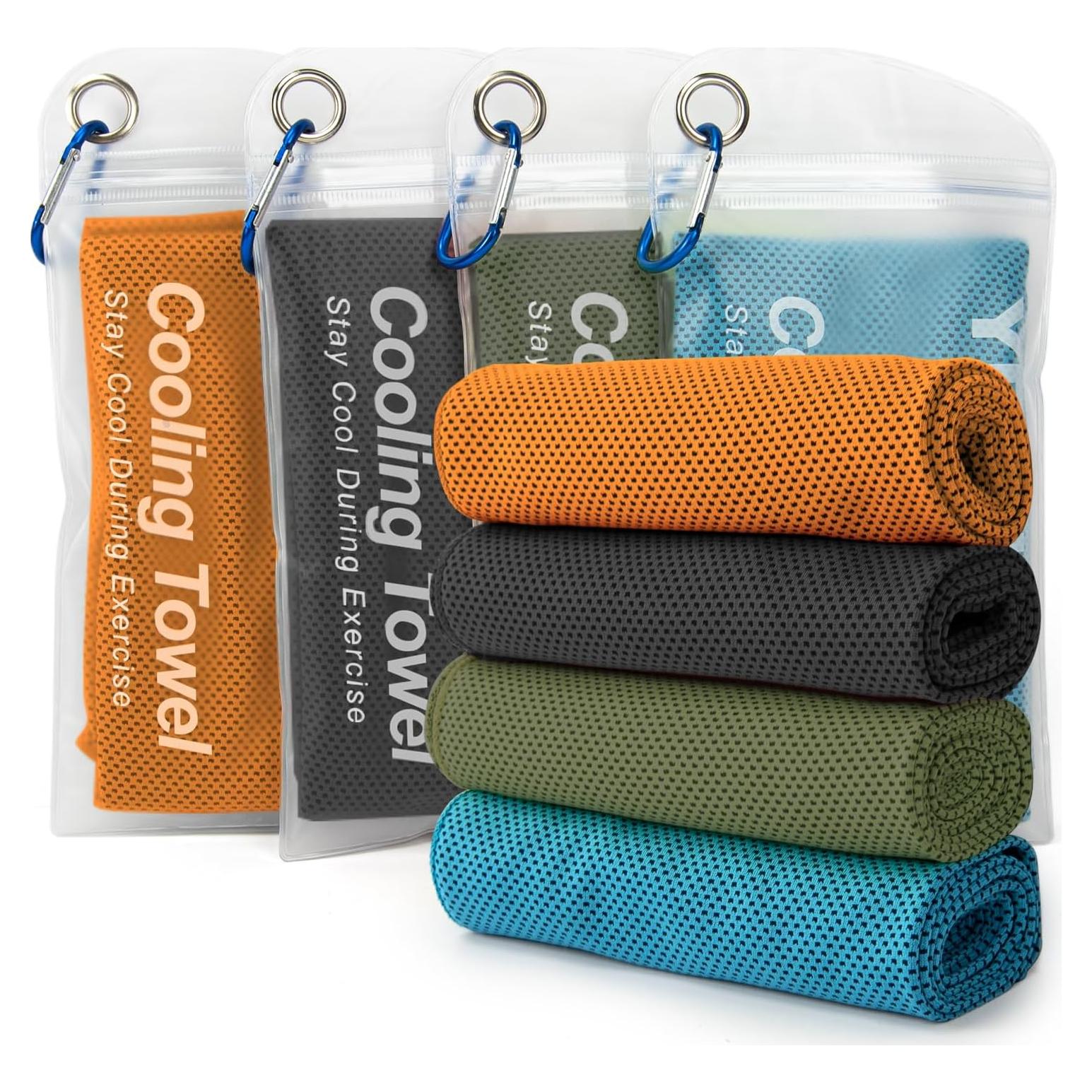 Toallas Enfriadoras YESLIFE 4 Piezas 101.6x30.5cm Microfibra